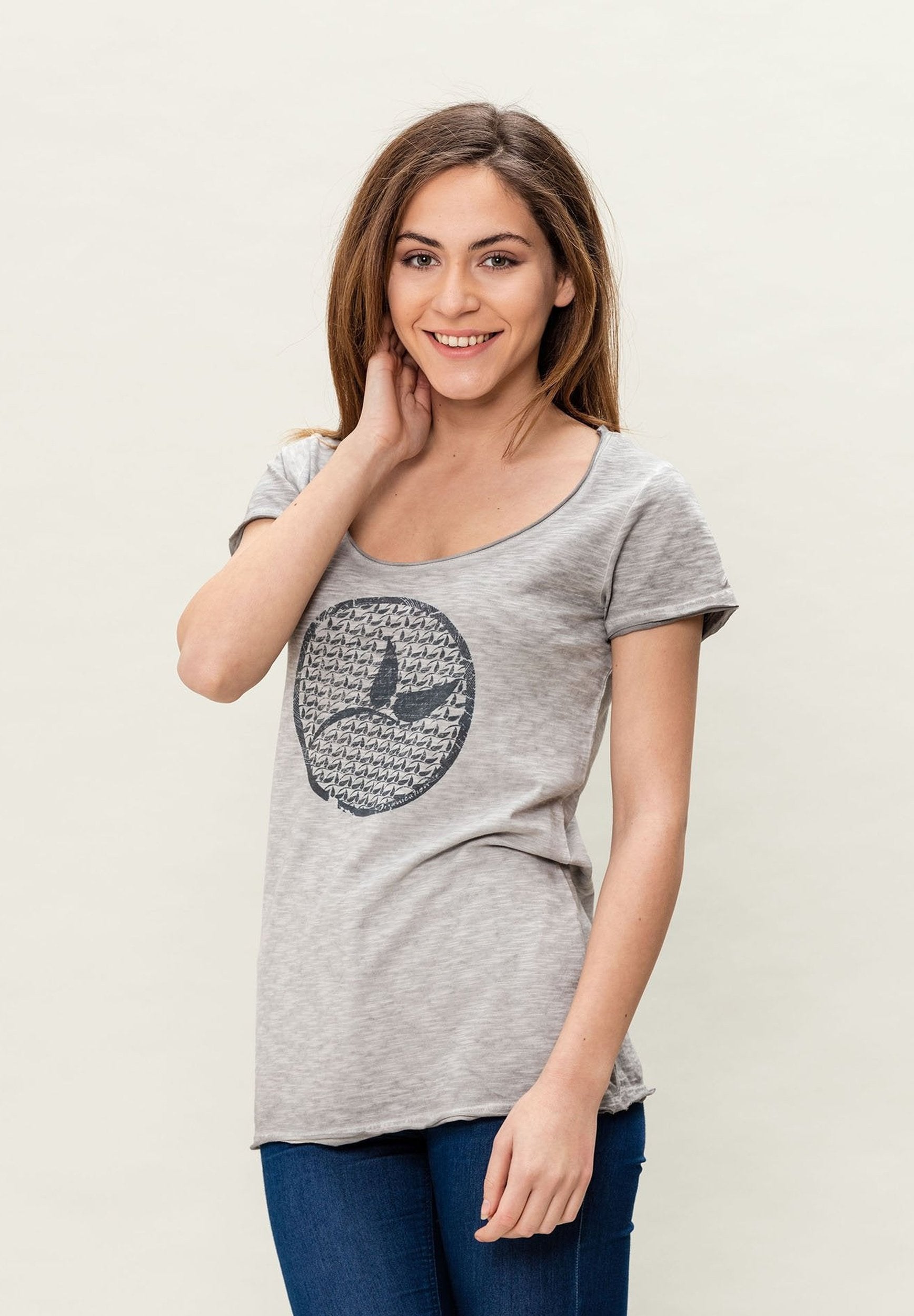 Damen Cold Pigment Dyed T-Shirt aus Bio-Baumwolle
