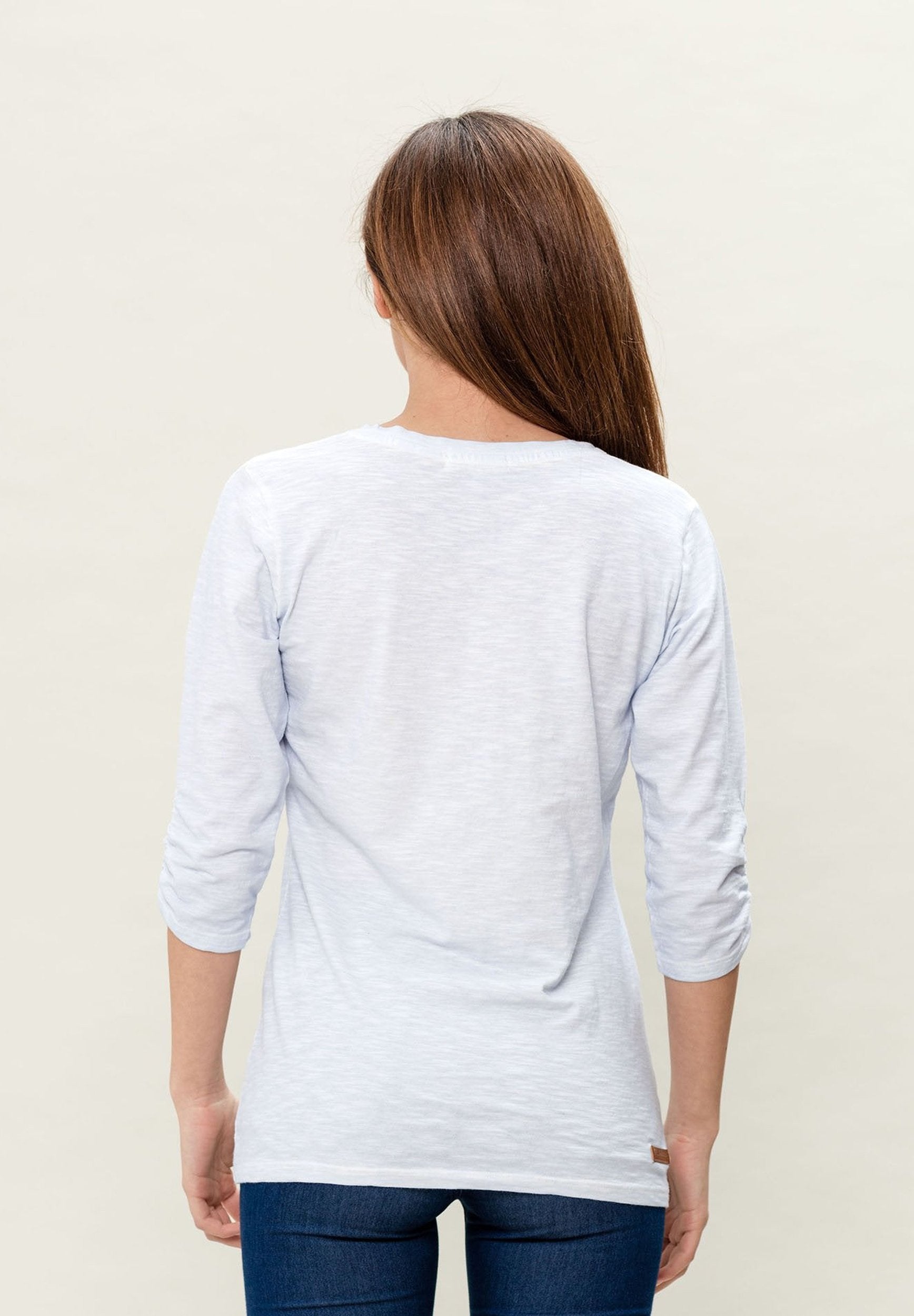 Garment Dyed 3/4-Arm-T-Shirt aus Bio-Baumwolle