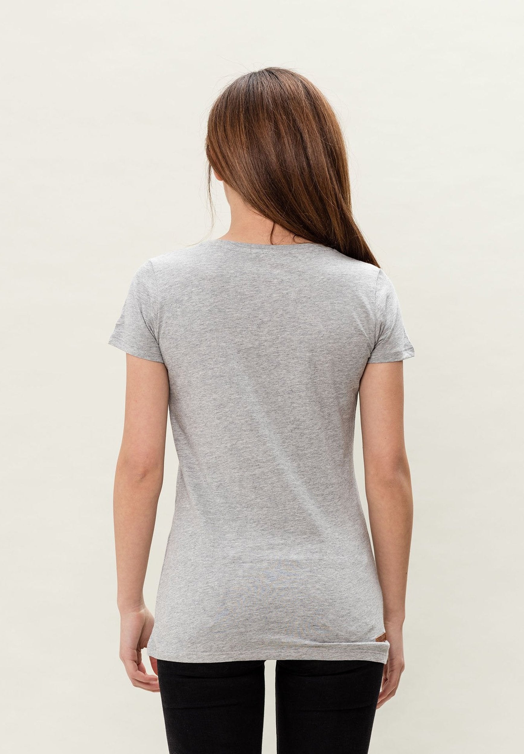 Damen T-Shirt mit V-Ausschnitt