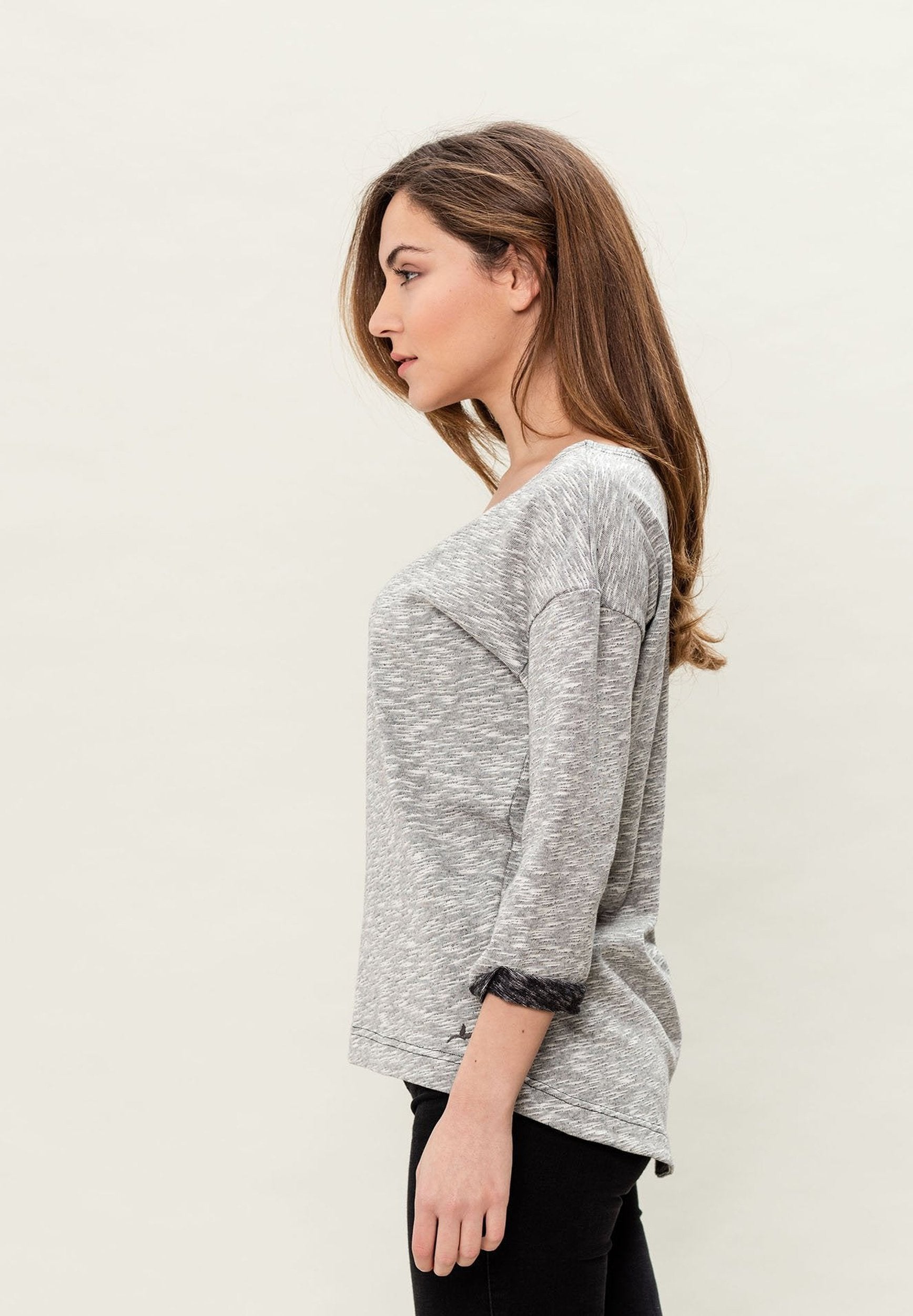 Damen 3/4 Arm Sweatshirt