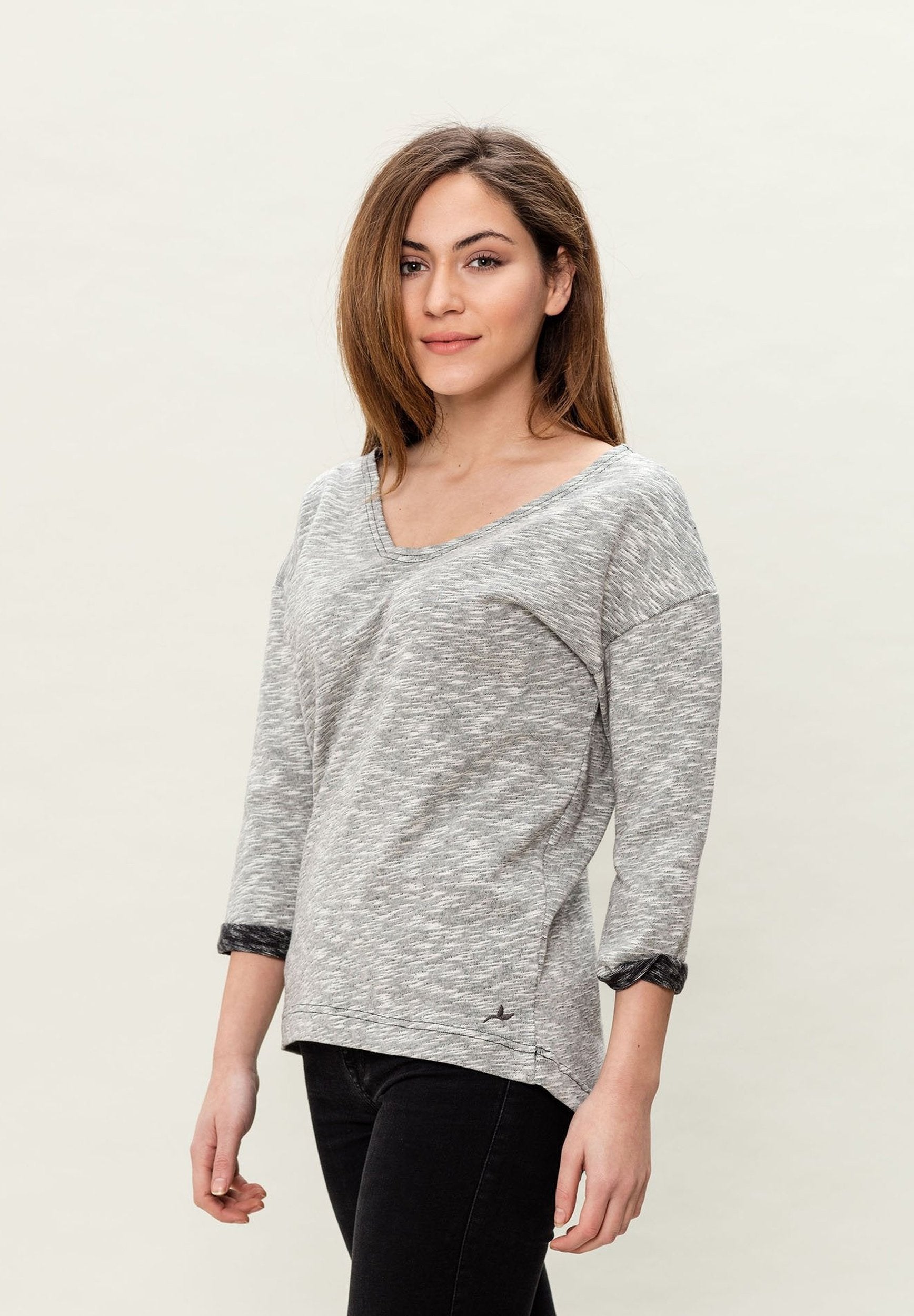 Damen 3/4 Arm Sweatshirt