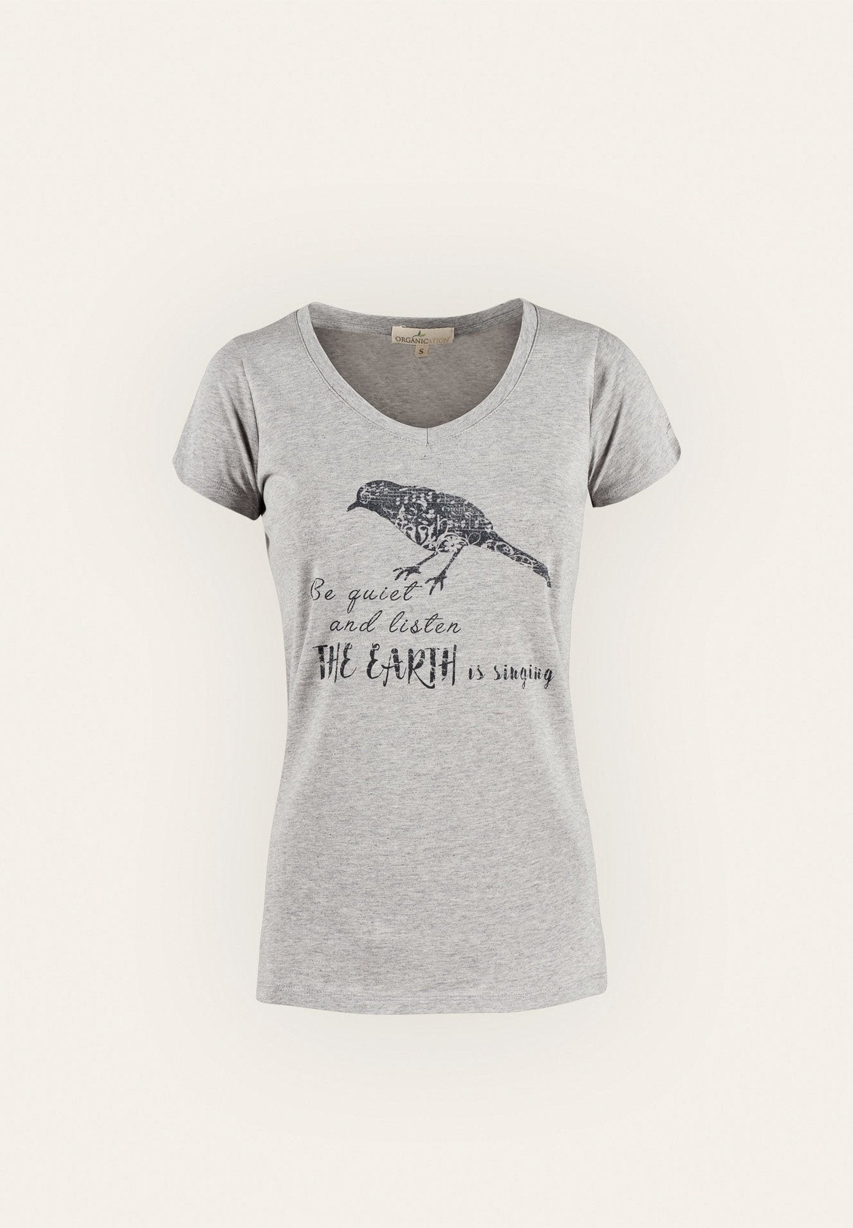 Damen T-Shirt mit V-Ausschnitt