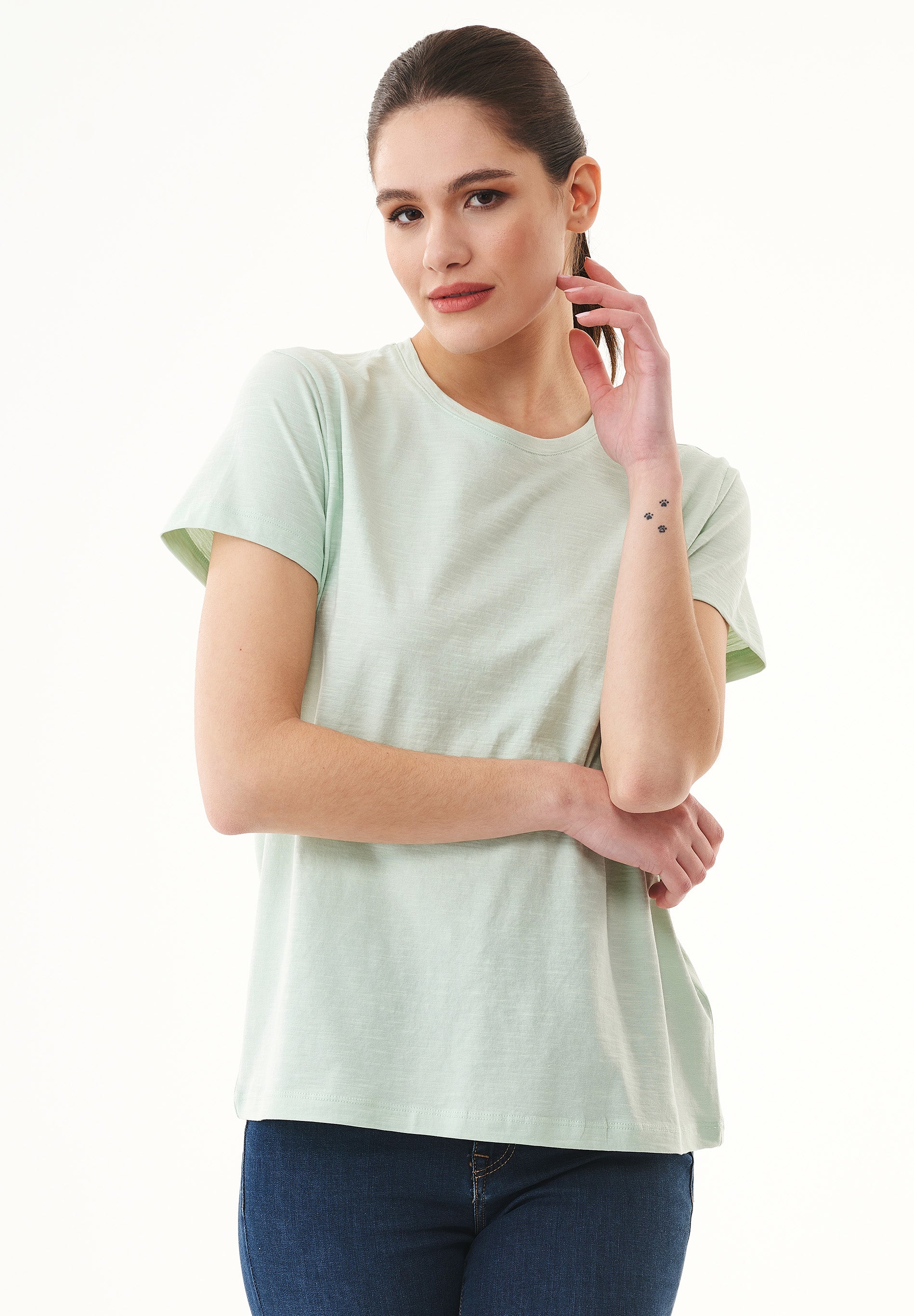 Basic T-Shirt aus Bio-Baumwolle