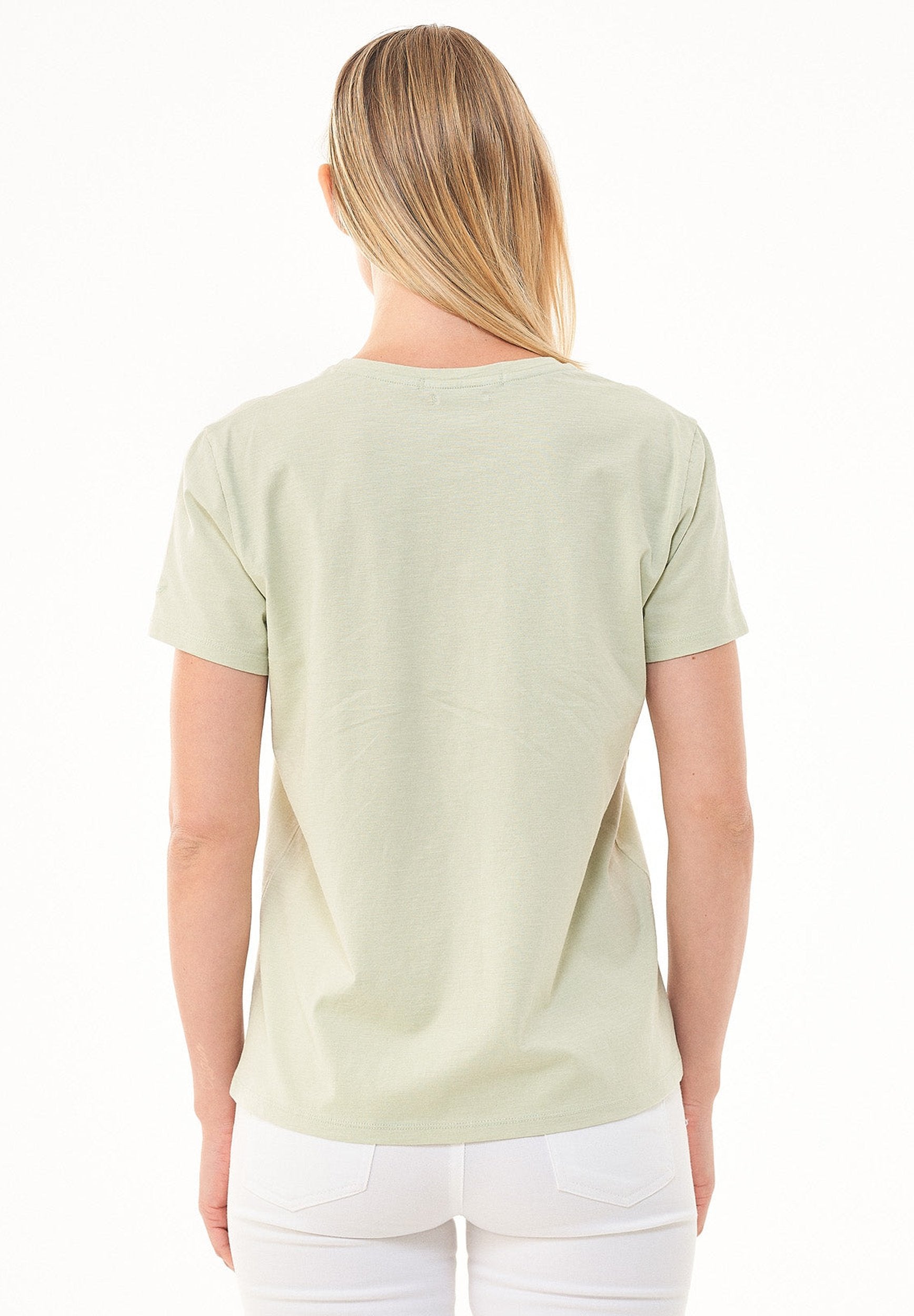 Basic T-Shirt aus Bio-Baumwolle mit V-Ausschnitt