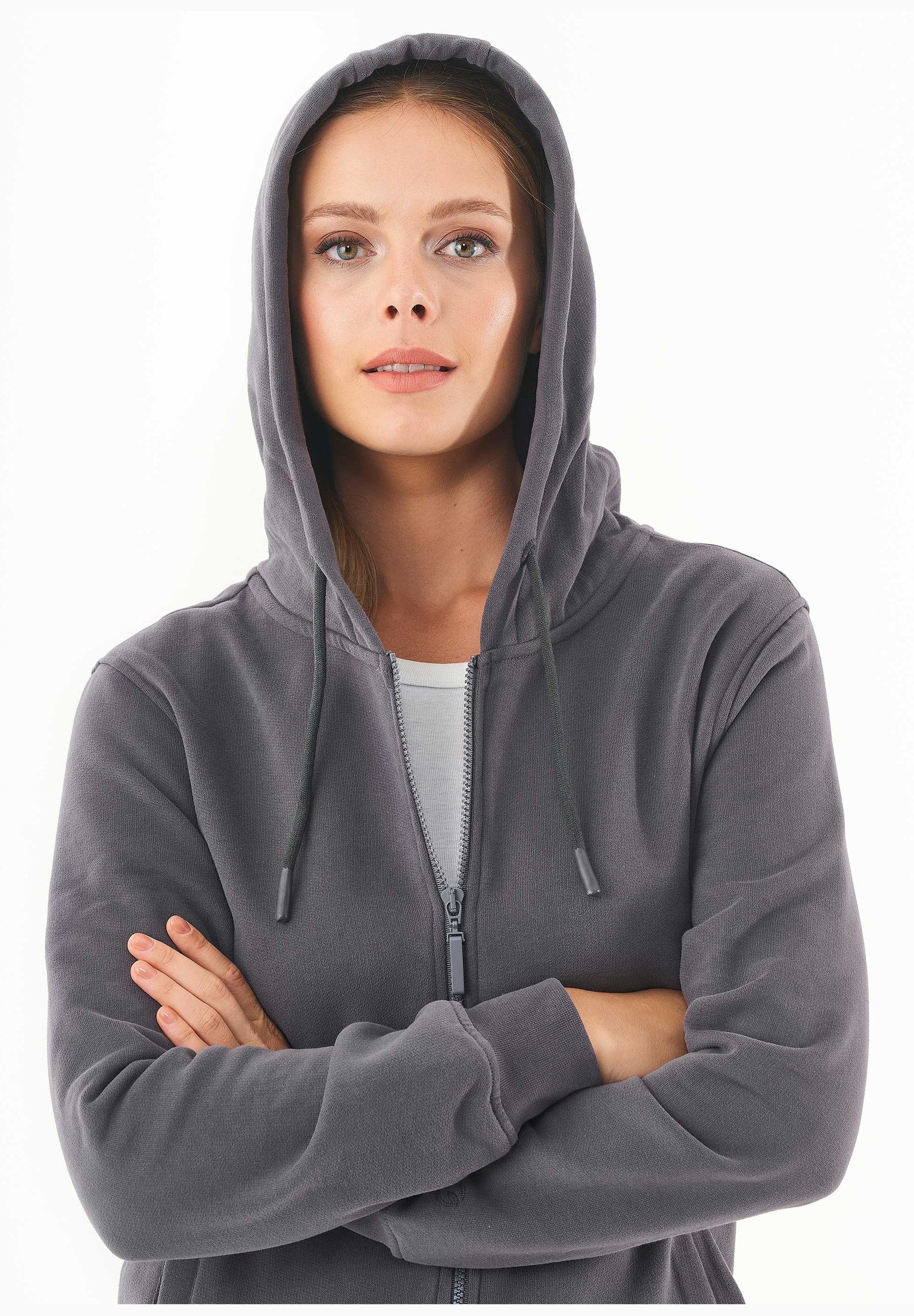 Soft Touch Zip-Hoodie aus Bio-Baumwolle