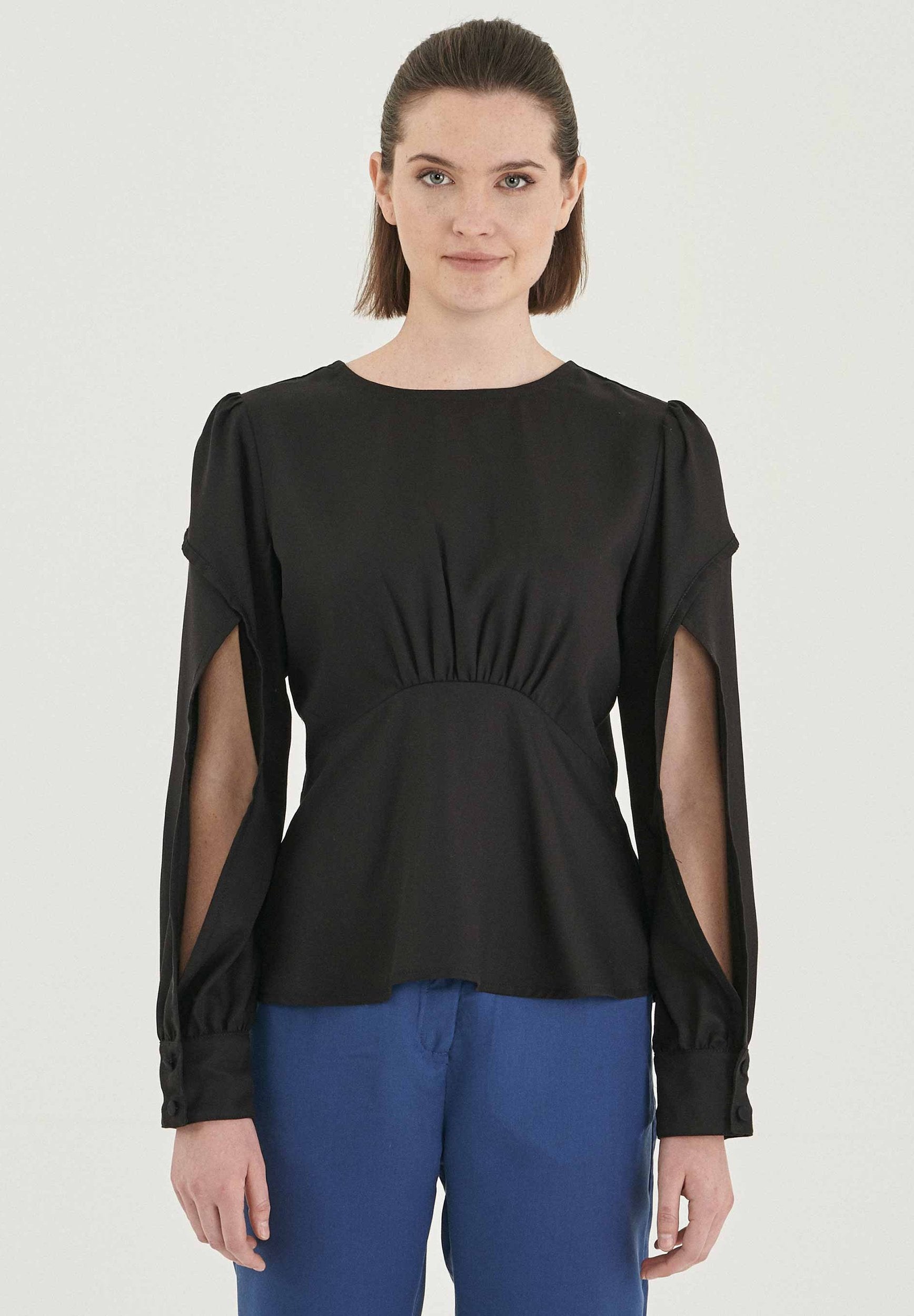 Langarm Bluse aus TENCEL™ Lyocell