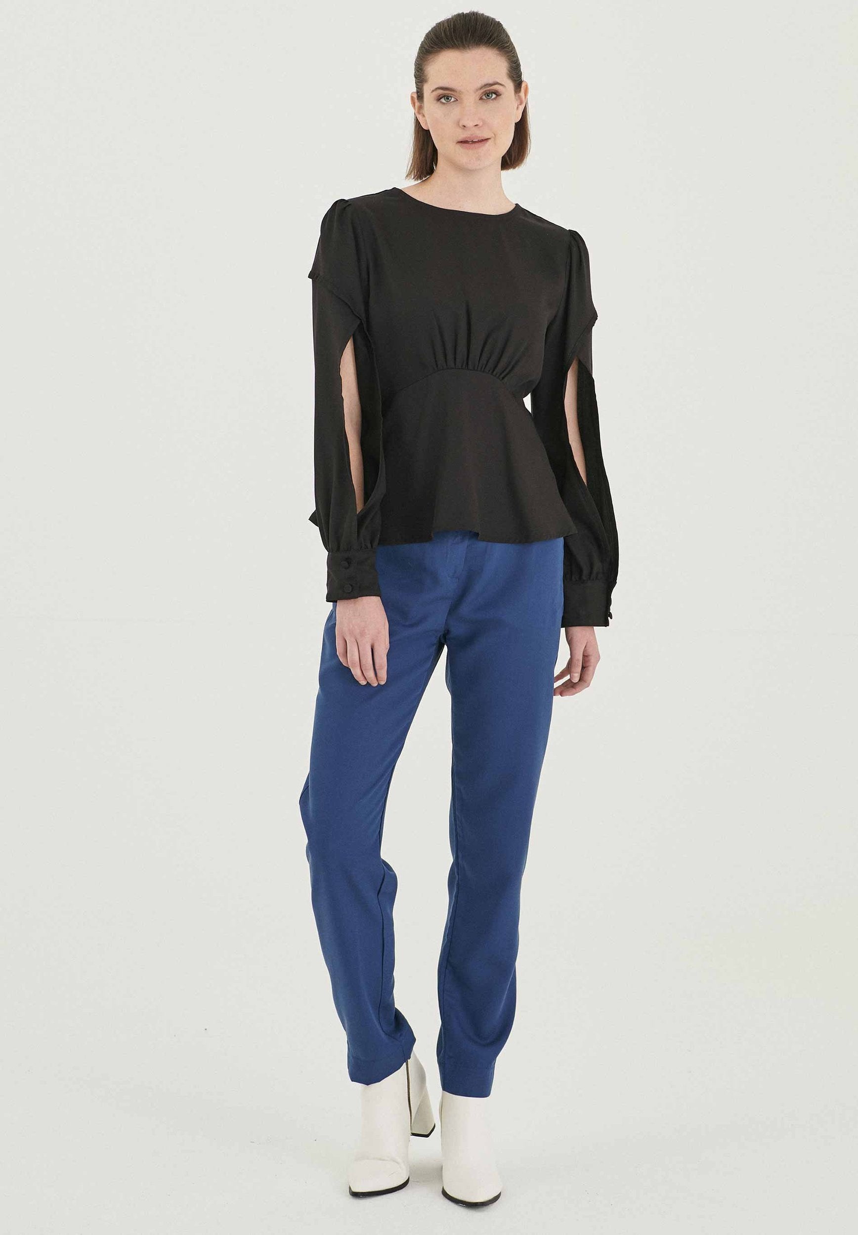 Langarm Bluse aus TENCEL™ Lyocell