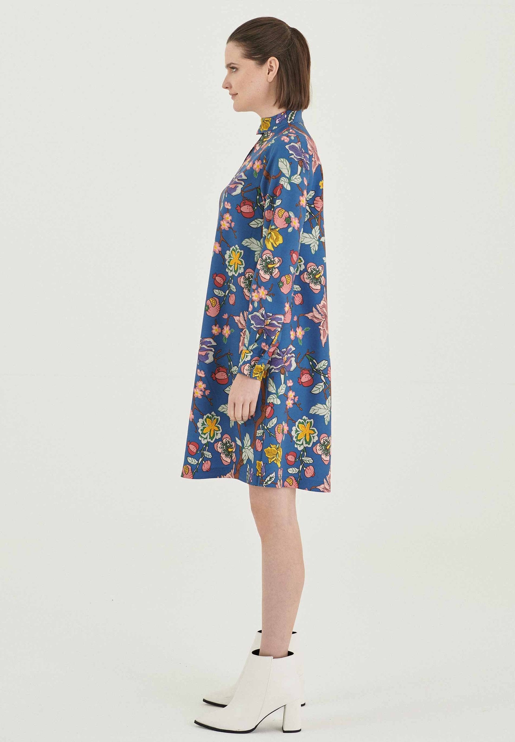 Kleid aus TENCEL™ Lyocell mit Allover-Print