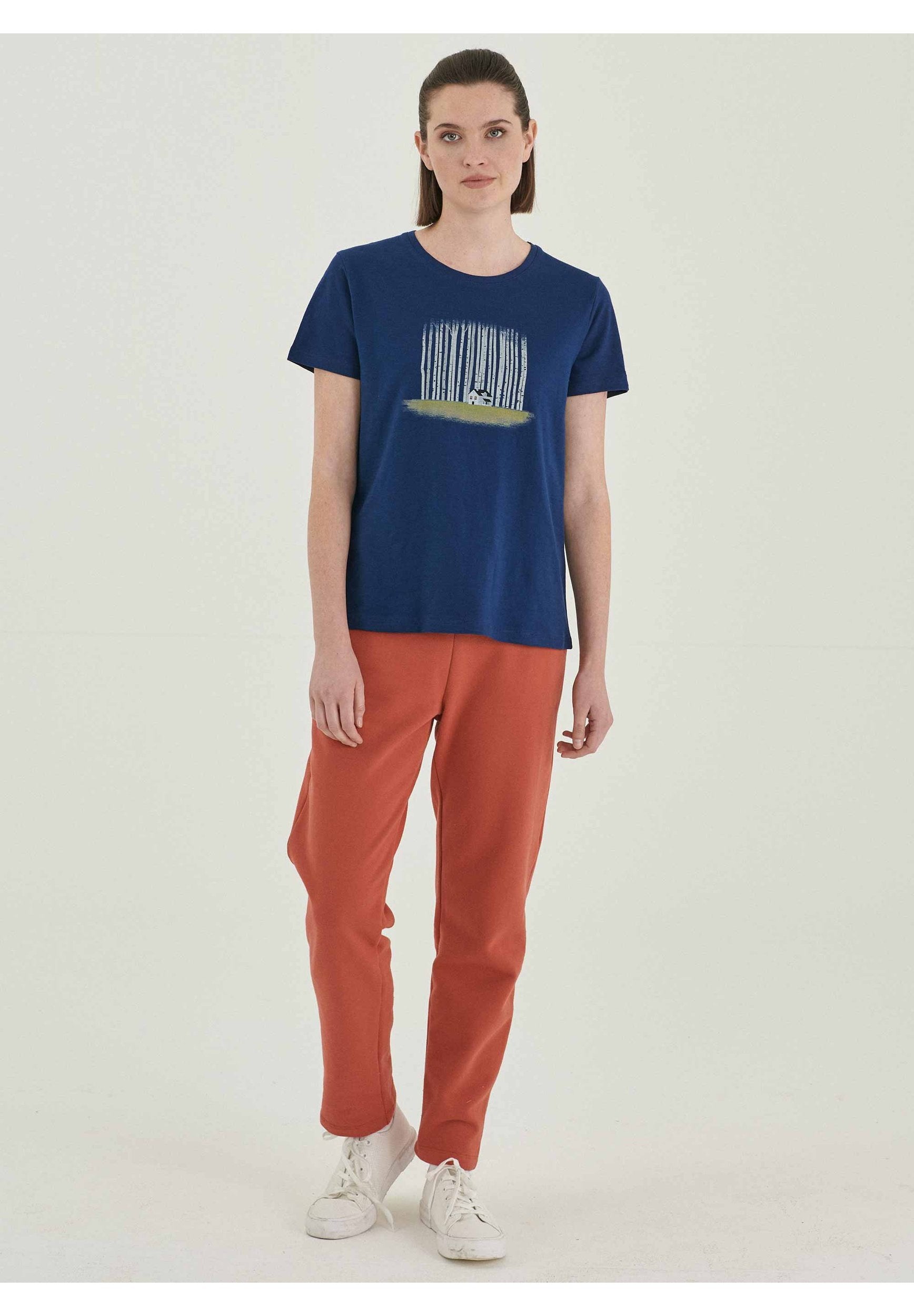 T-Shirt aus Bio-Baumwolle mit Print
