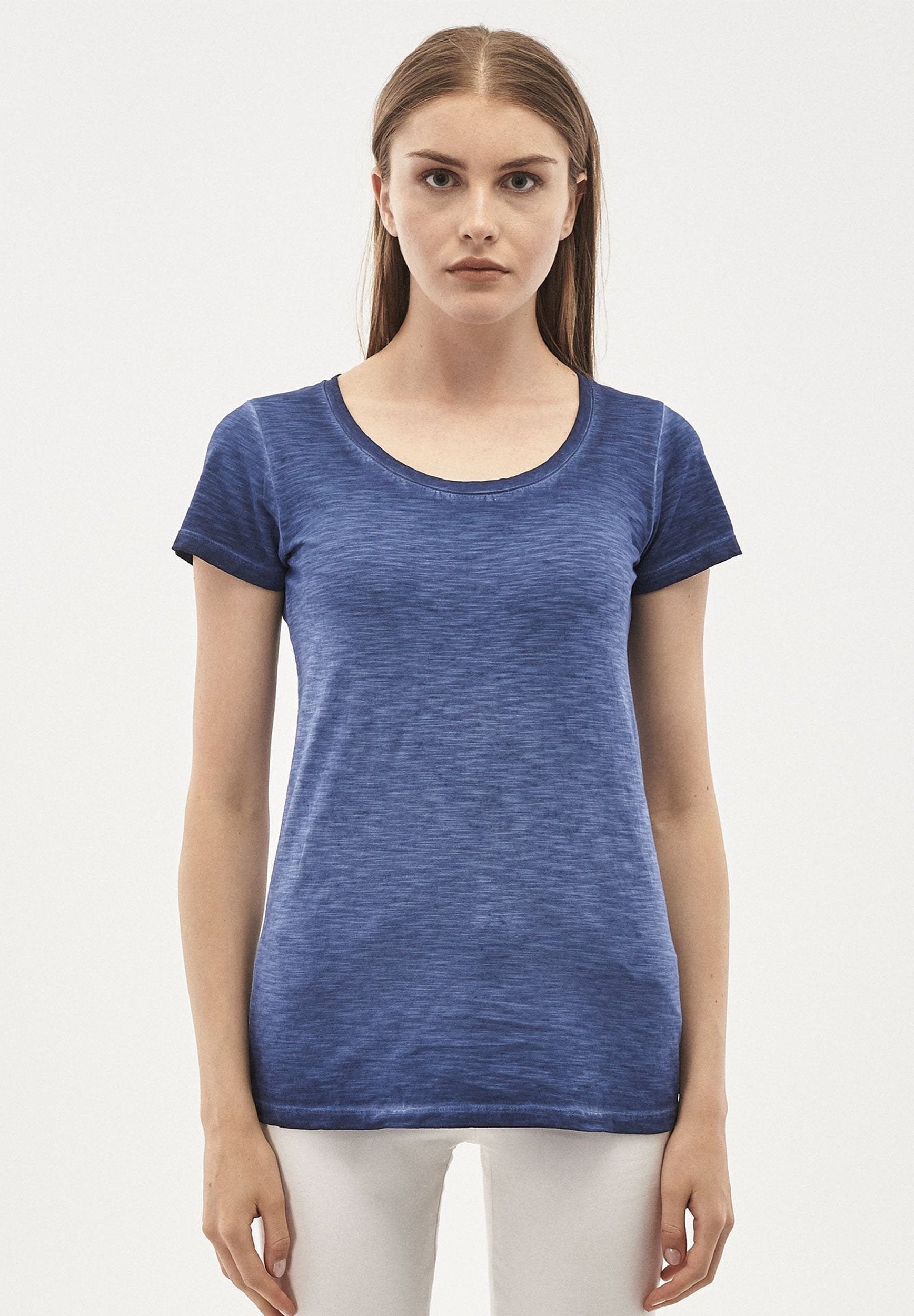 Damen Garment Dyed T-Shirt aus Bio-Baumwolle