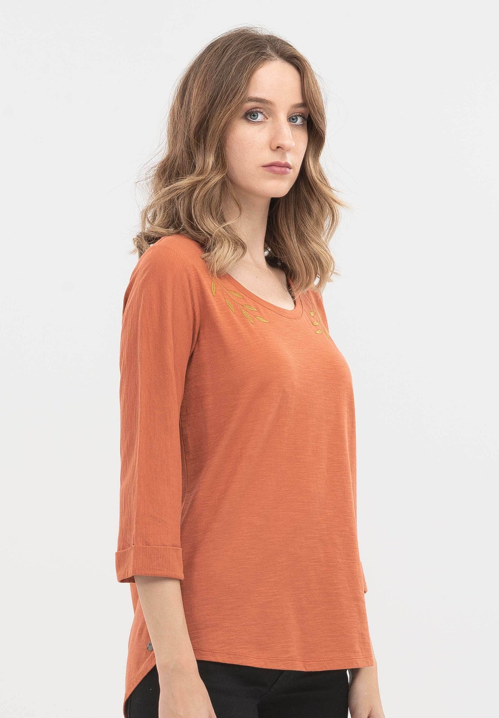 3/4-Arm-Shirt aus Bio-Baumwolle