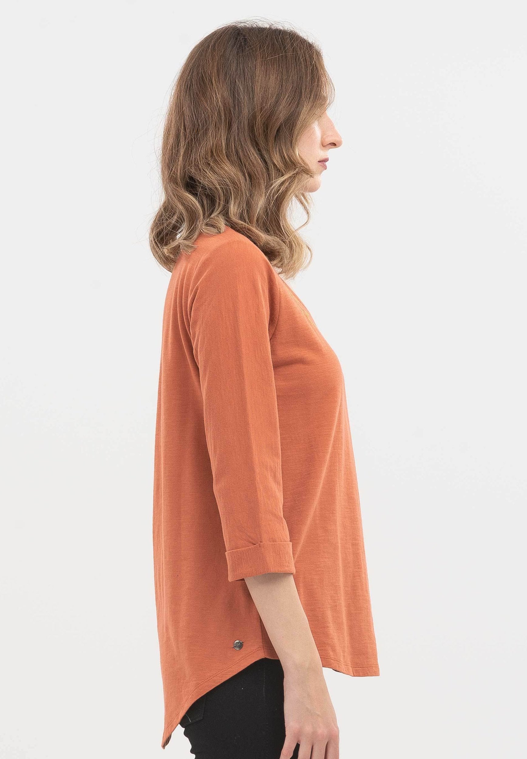 3/4-Arm-Shirt aus Bio-Baumwolle