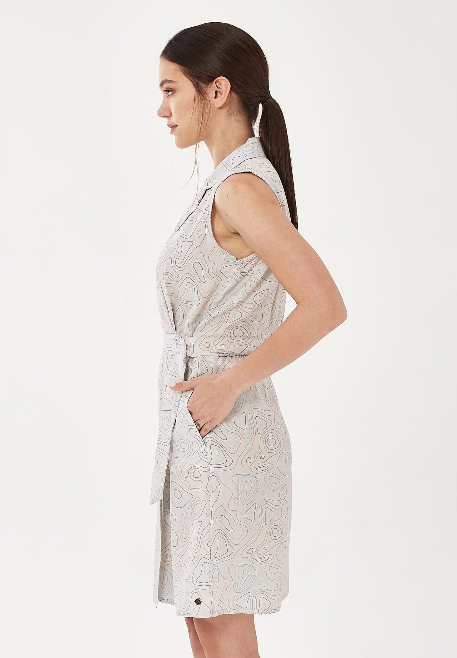 Kleid aus TENCEL™ Lyocell mit Allover-Print