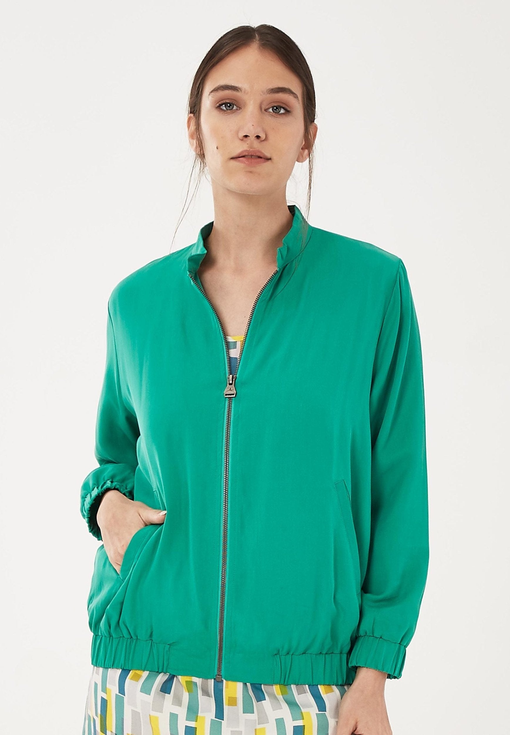Bomberjacke aus TENCEL™ Lyocell | Öko Damenmode