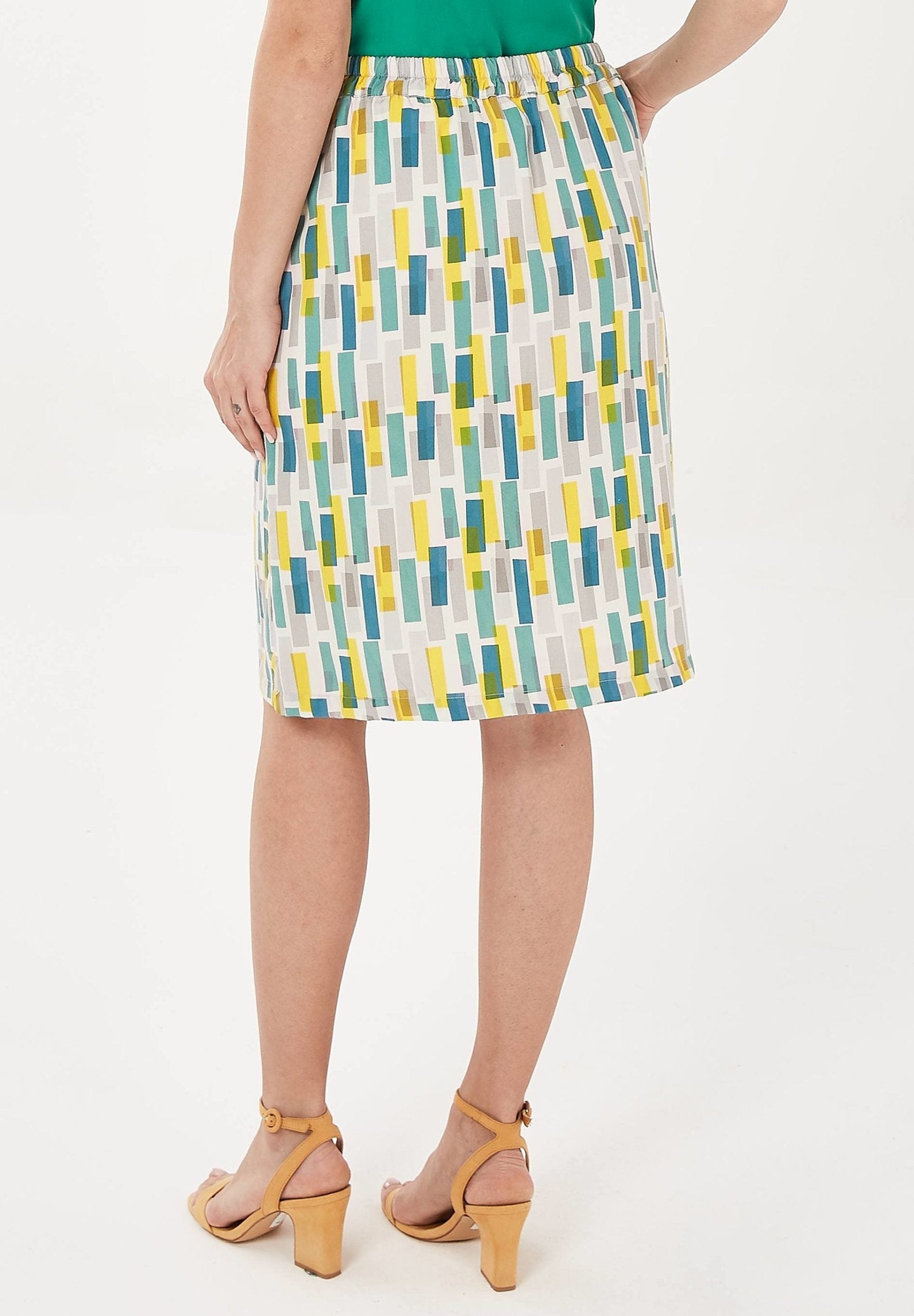 Rock aus TENCEL™ Lyocell mit Allover-Print