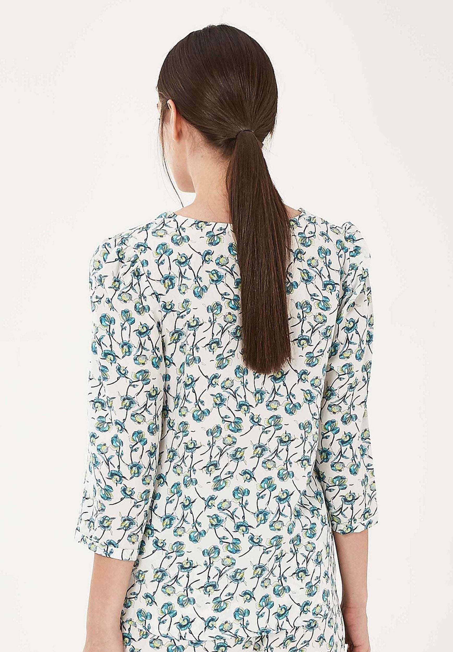 Bluse aus TENCEL™ Lyocell mit Allover-Print