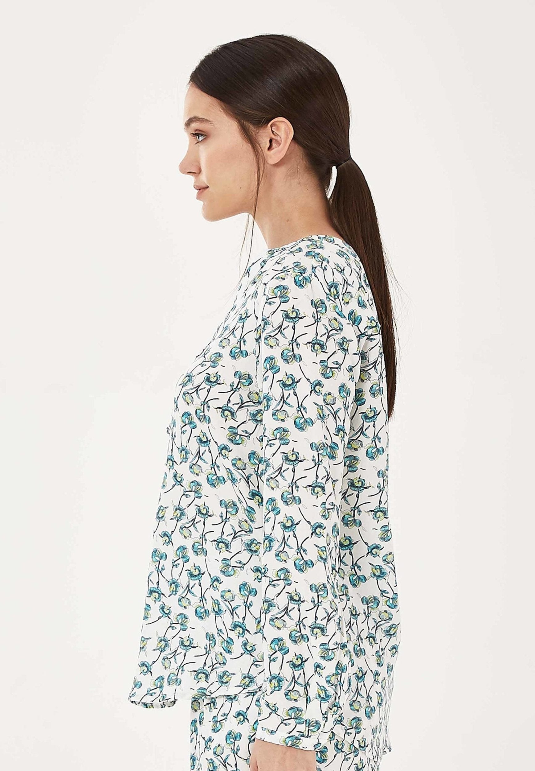 Bluse aus TENCEL™ Lyocell mit Allover-Print