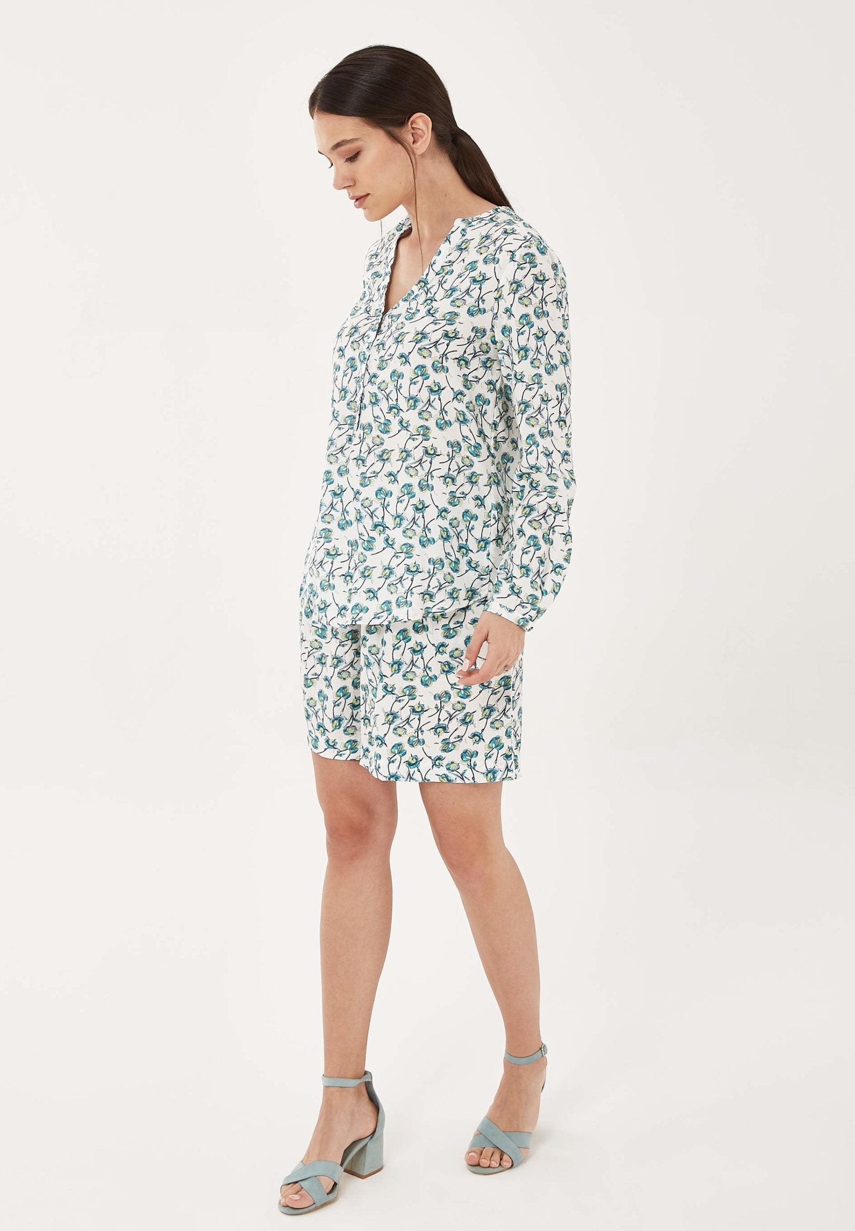 Bluse aus TENCEL™ Lyocell mit Allover-Print