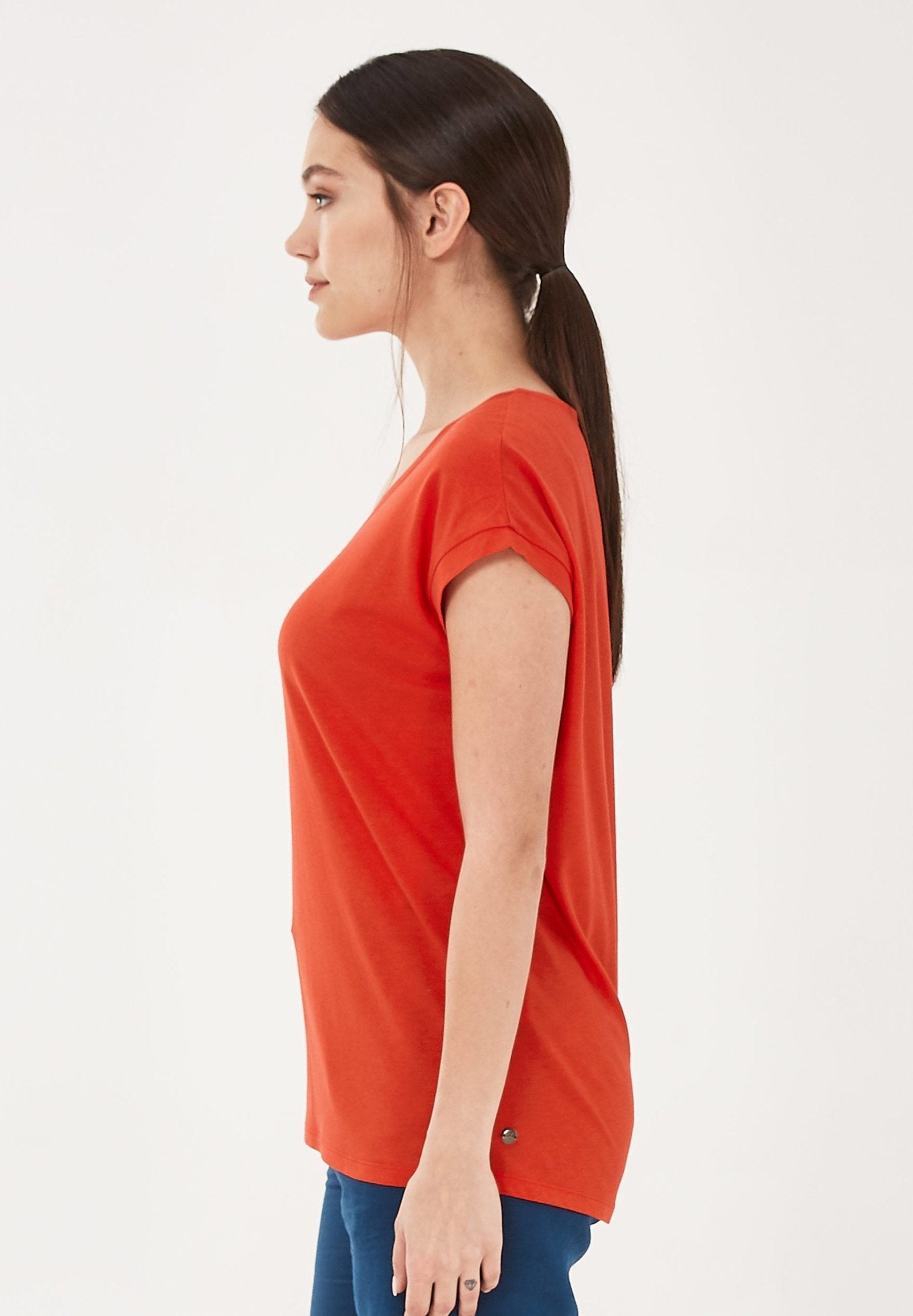 T-Shirt aus TENCEL™ Lyocell- Bio-Baumwolle-Mix