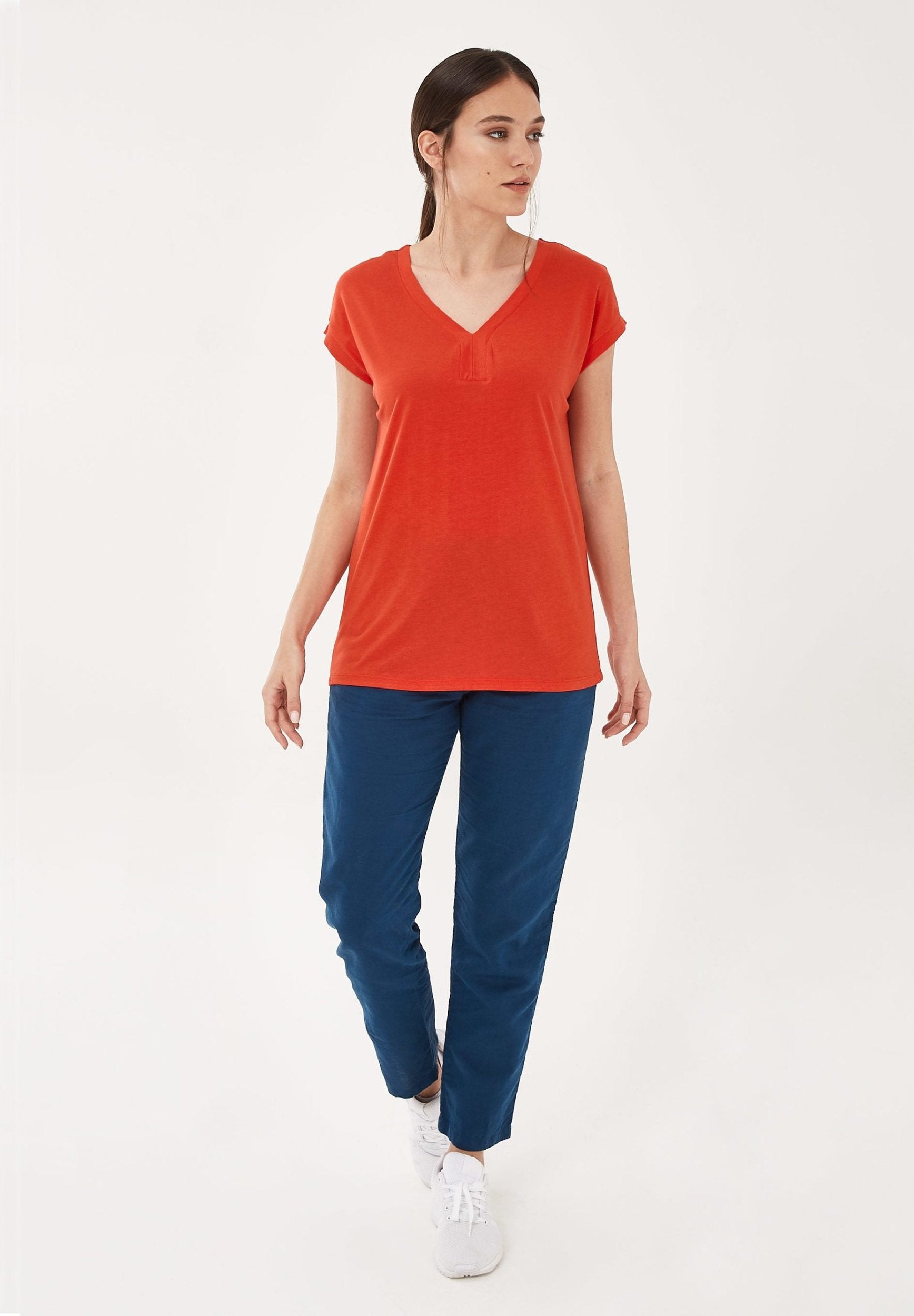 T-Shirt aus TENCEL™ Lyocell- Bio-Baumwolle-Mix