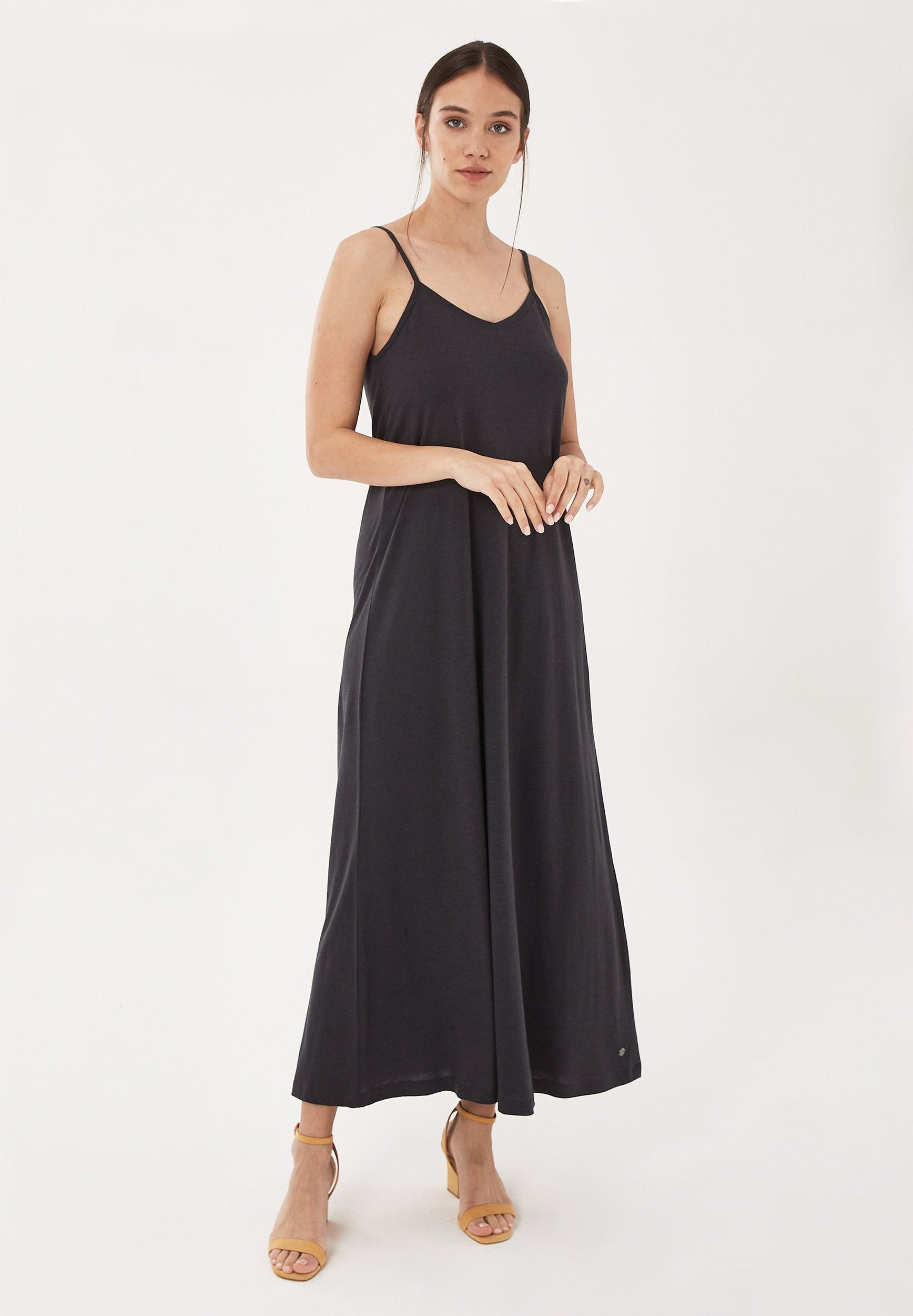 Spaghettiträger-Kleid aus TENCEL™ Lyocell mit Bio-Baumwolle