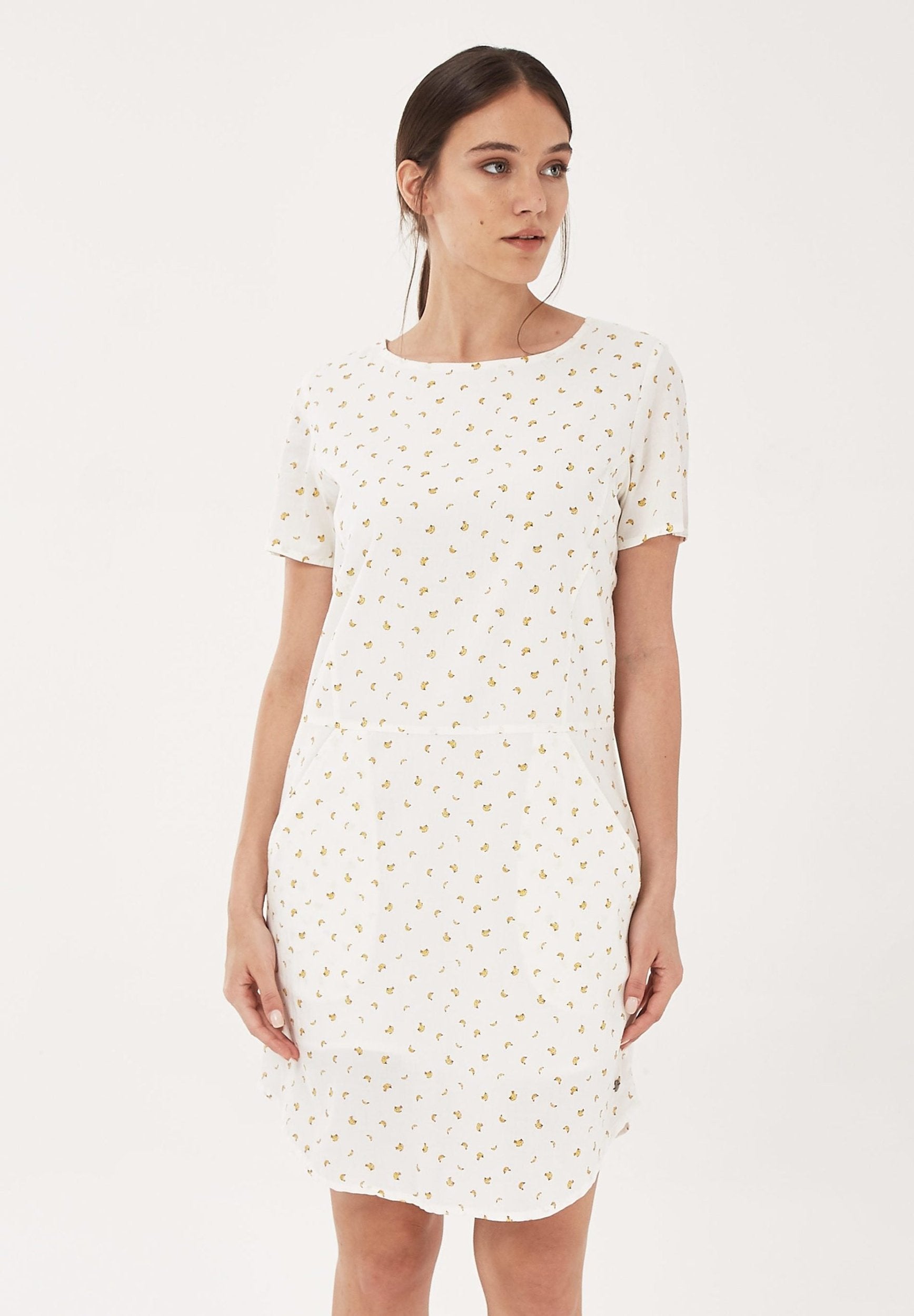 Kleid aus Bio-Baumwolle mit Allover-Print | Eco Damenmode