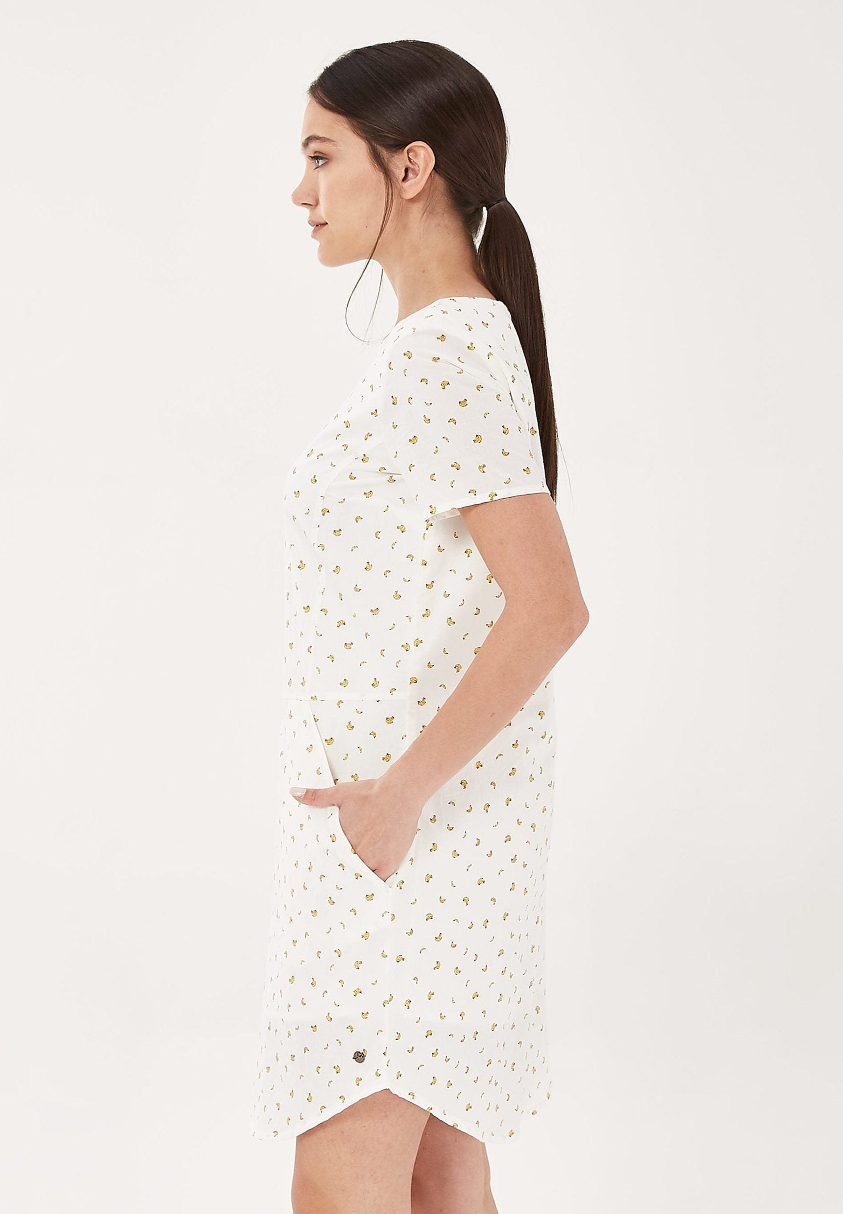 Kleid aus Bio-Baumwolle mit Allover-Print