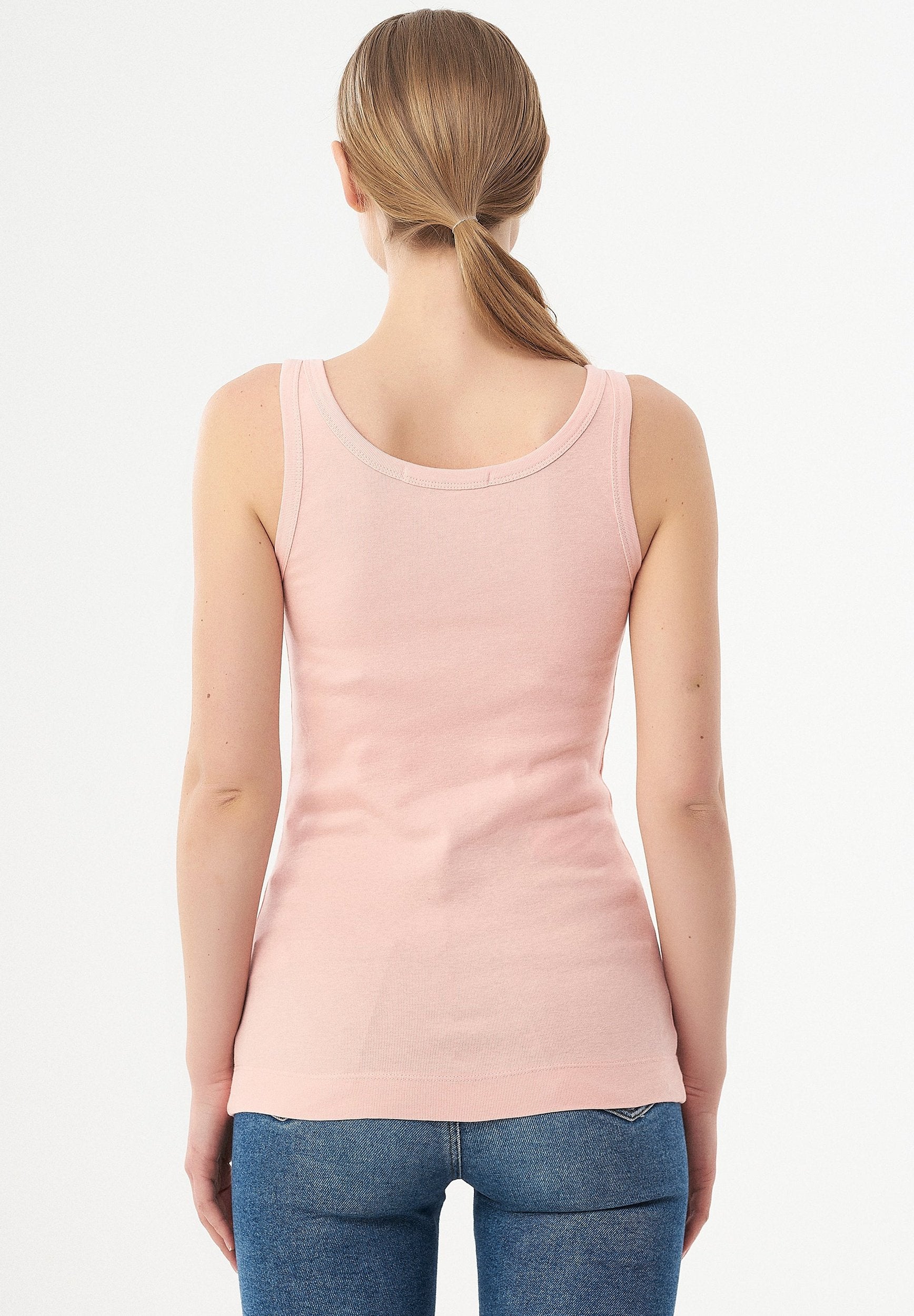 Geripptes Basic Top aus Bio-Baumwolle
