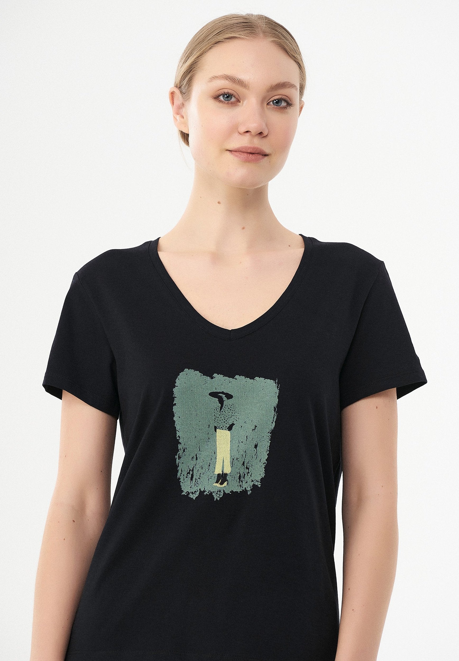 T-Shirt aus Bio-Baumwolle mit Print