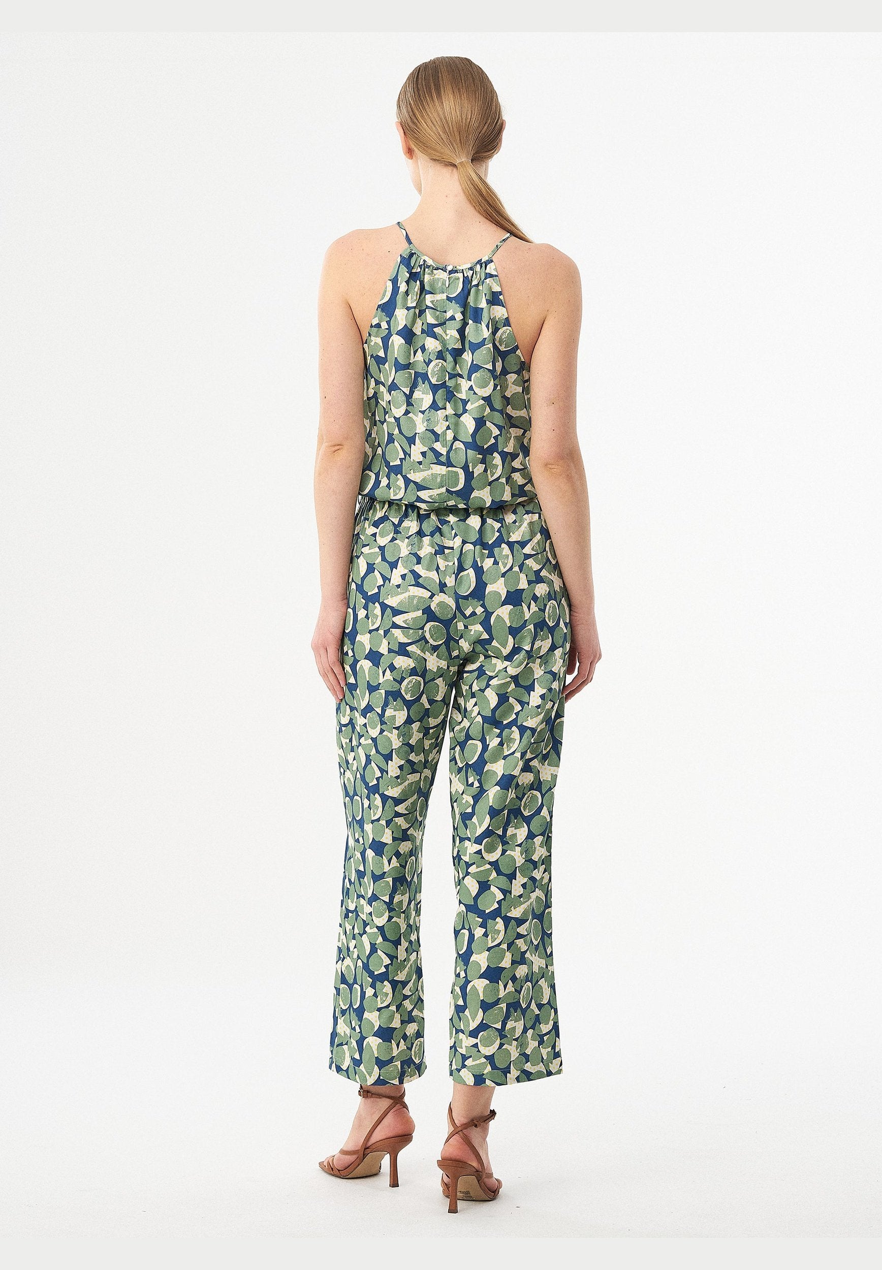 Jumpsuit aus TENCEL™ Lyocell mit Allover-Print
