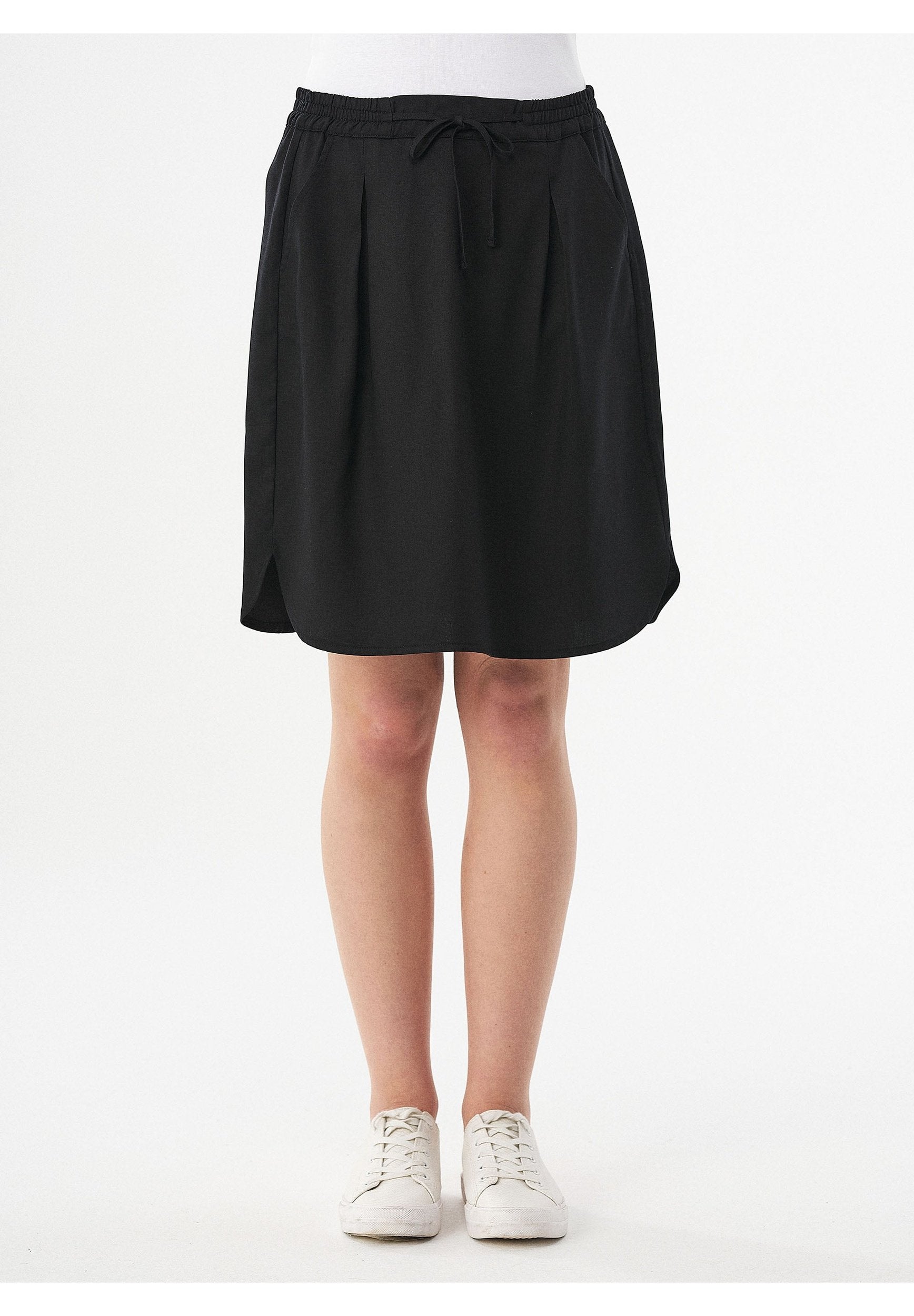 Rock aus TENCEL™ Lyocell mit Kordelzug