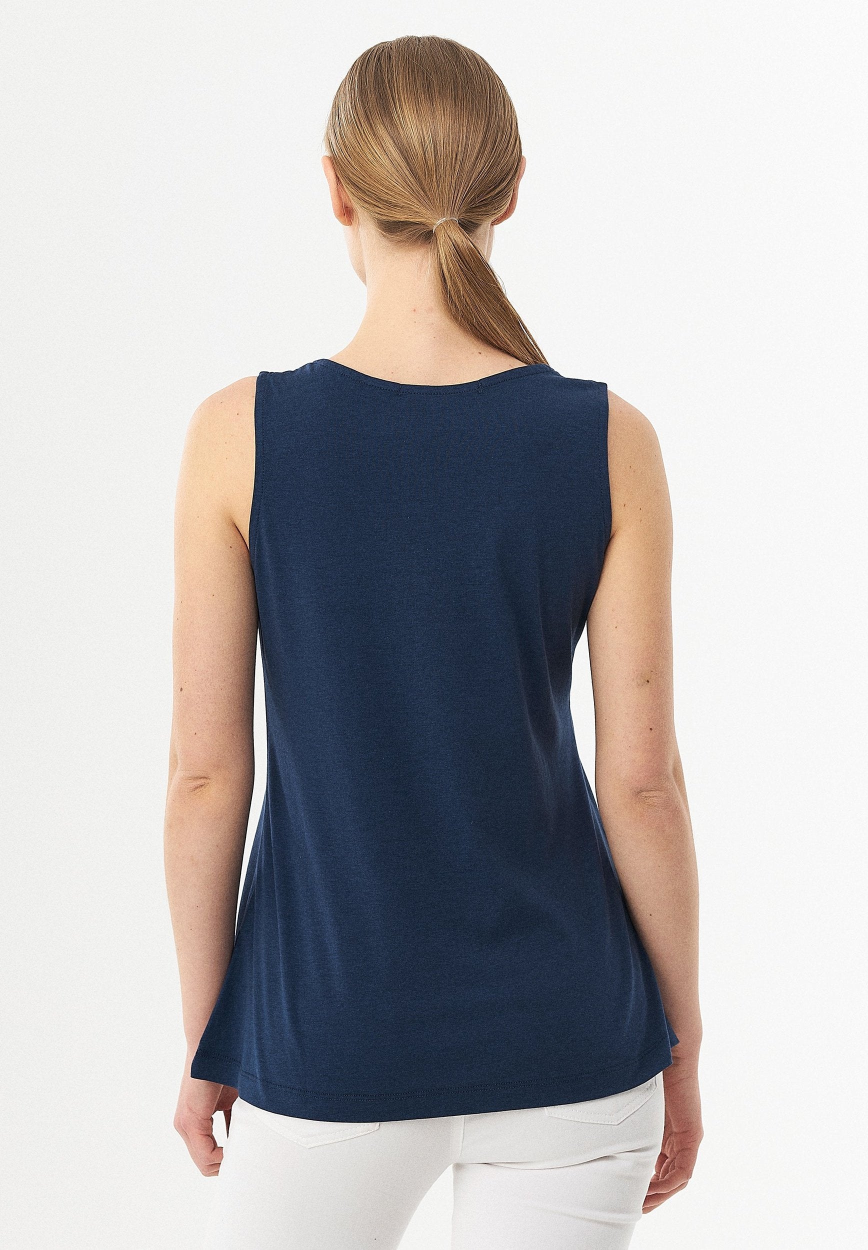 Top aus TENCEL™ Lyocell und Bio-Baumwolle