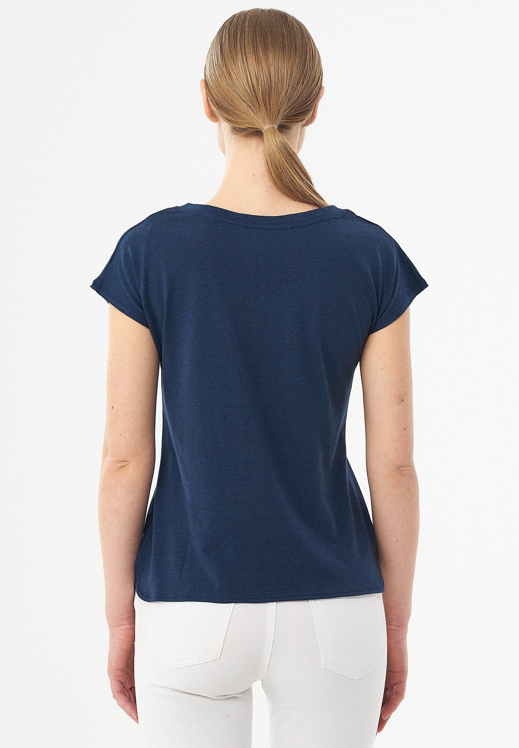 T-Shirt aus TENCEL™ Lyocell und Bio-Baumwolle