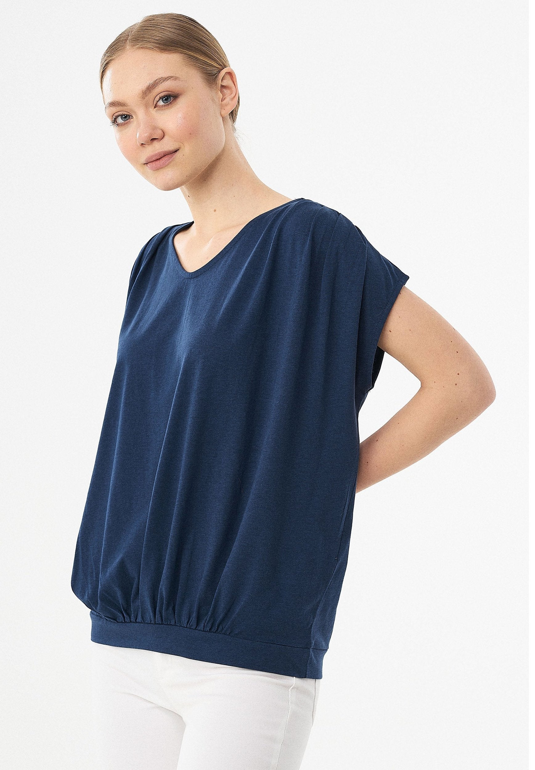 T-Shirt aus TENCEL™ Lyocell und Bio-Baumwolle