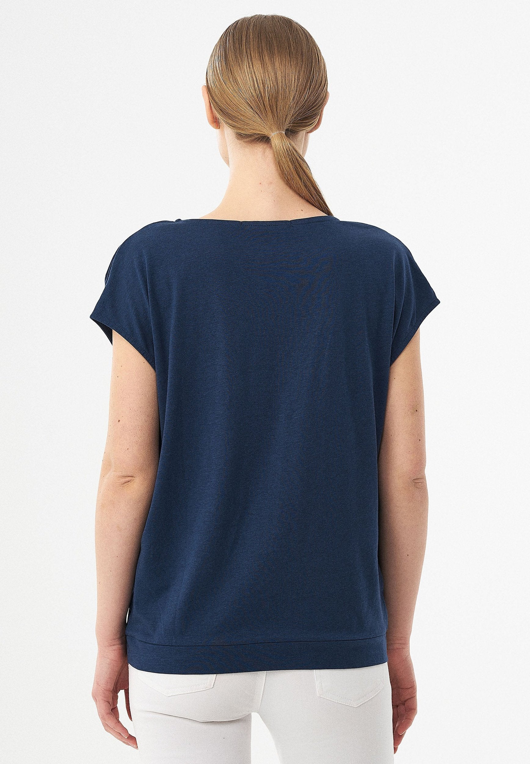 T-Shirt aus TENCEL™ Lyocell und Bio-Baumwolle