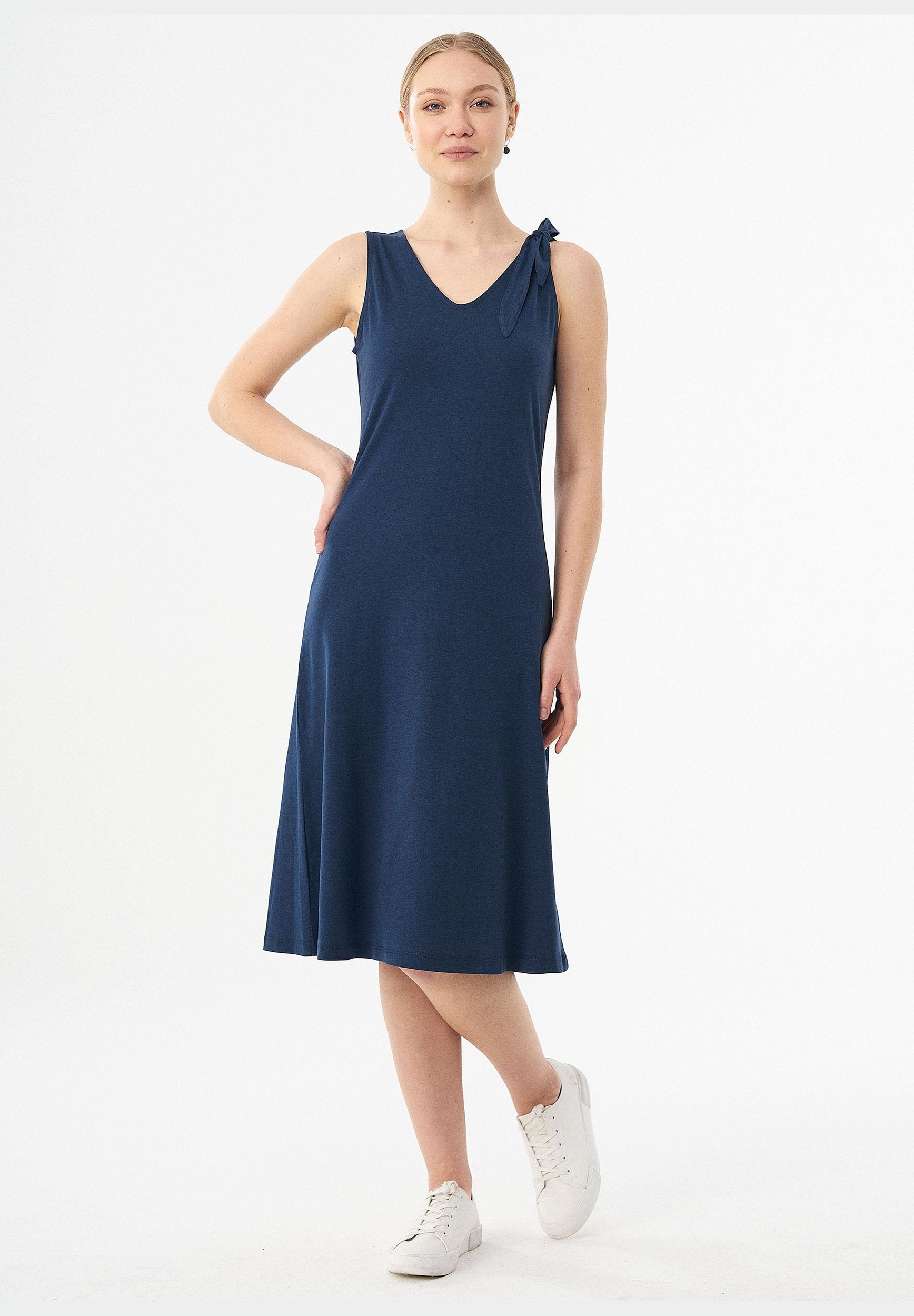 Jerseykleid aus TENCEL™ Lyocell und Bio-Baumwolle