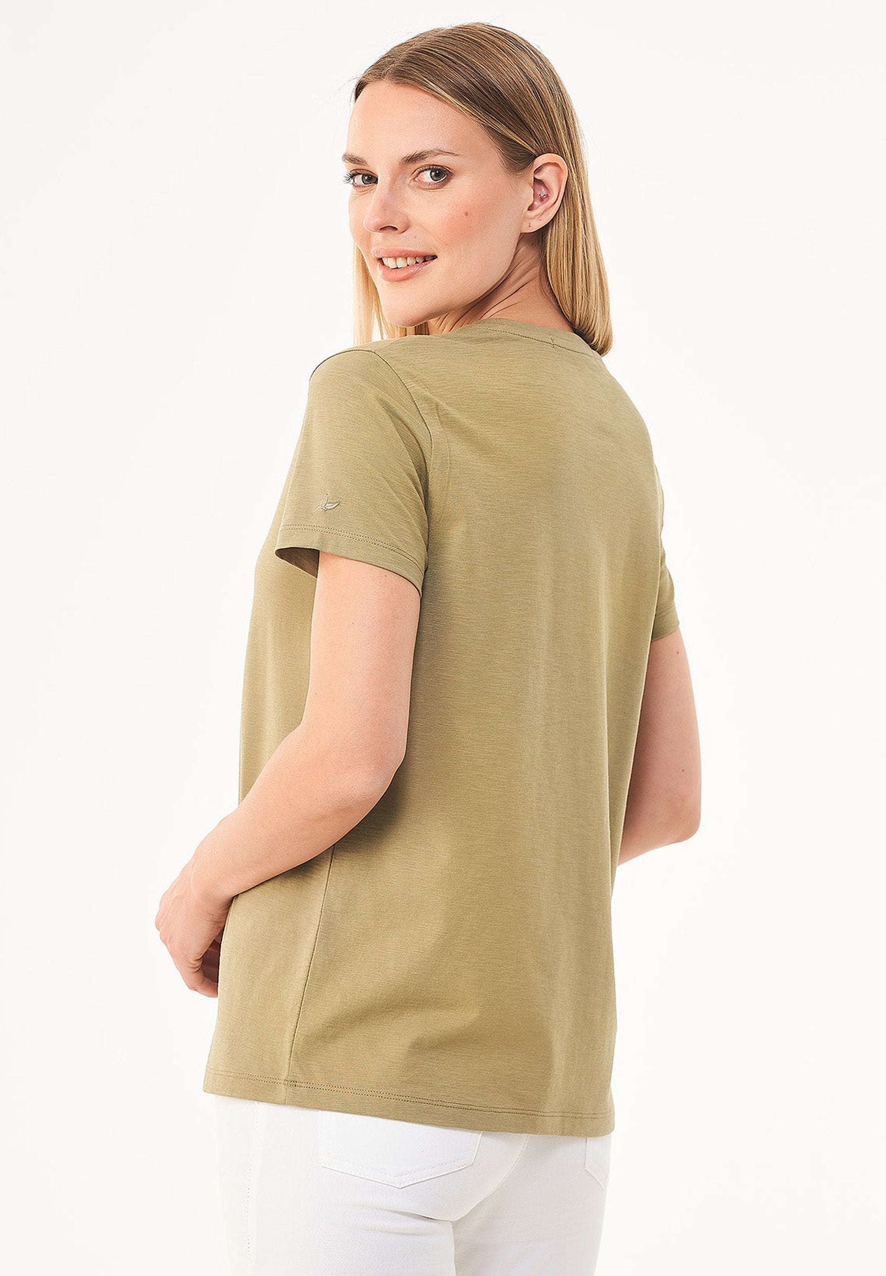 T-Shirt aus Bio-Baumwolle mit Print