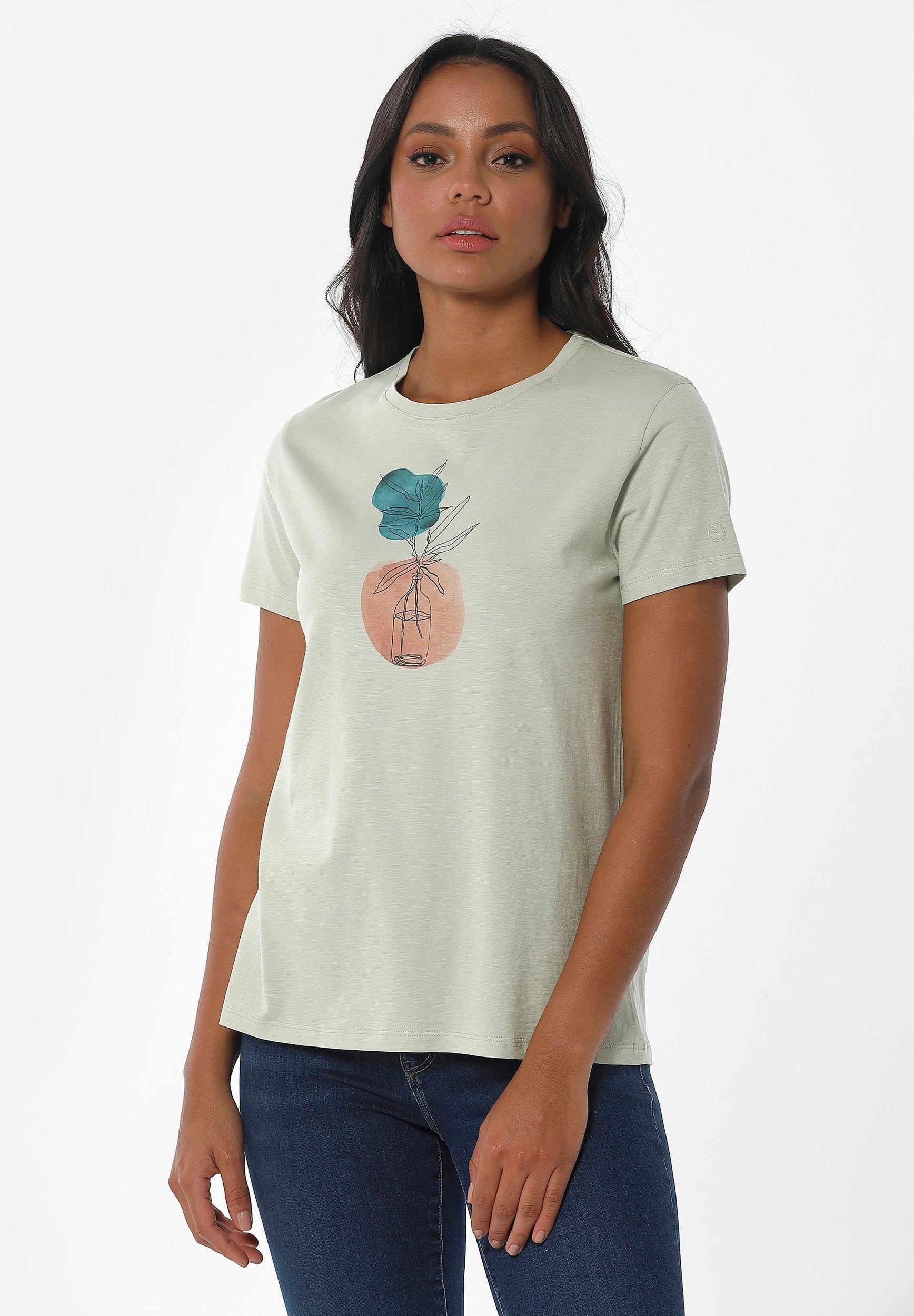 T-Shirt aus Bio-Baumwolle mit Print