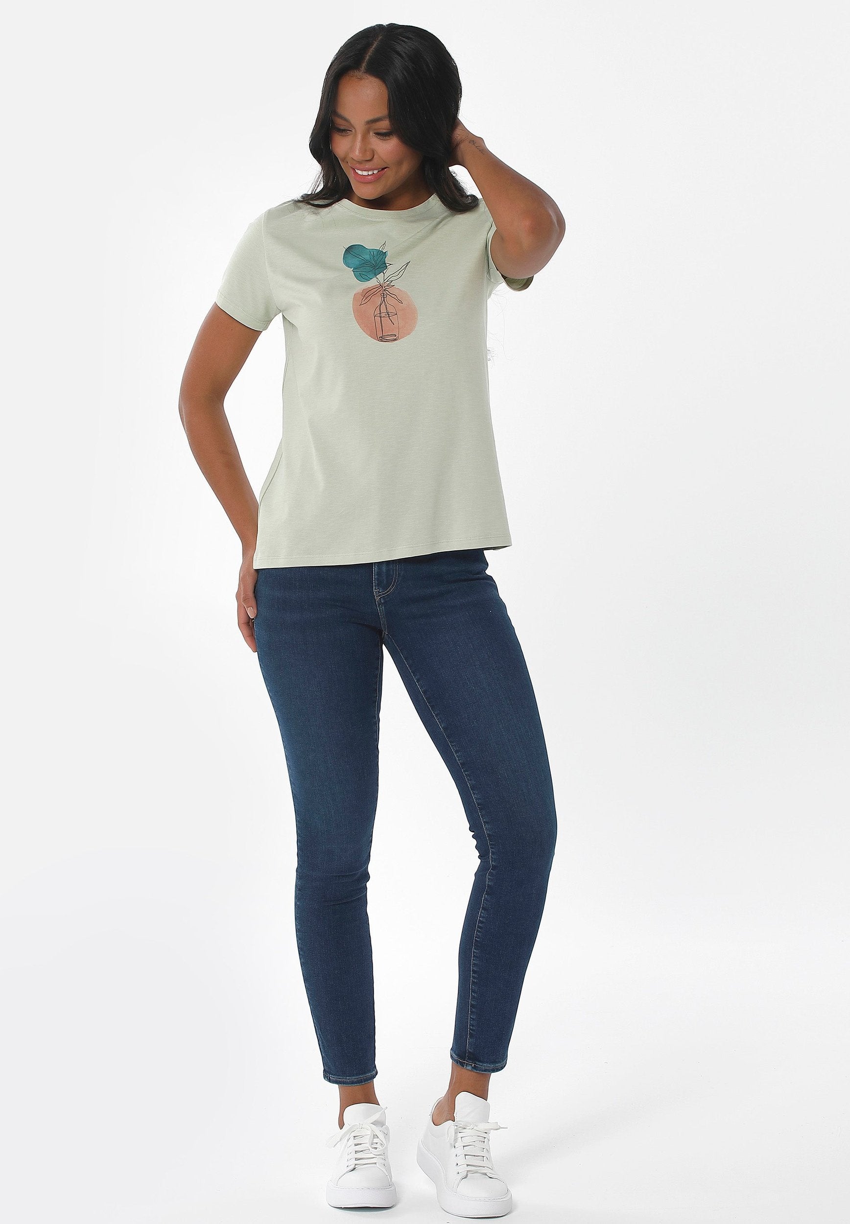T-Shirt aus Bio-Baumwolle mit Print