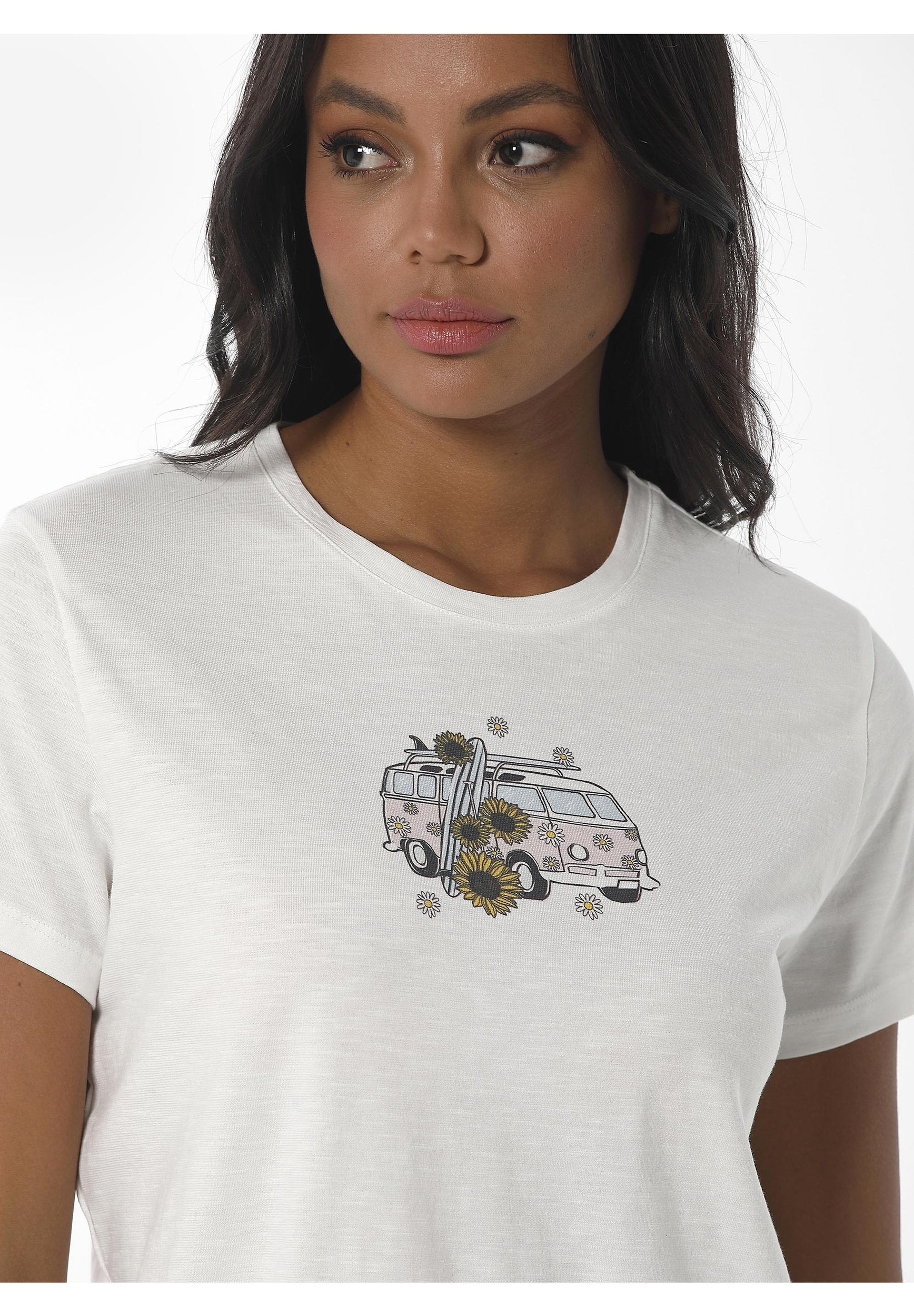 T-Shirt aus Bio-Baumwolle mit Print
