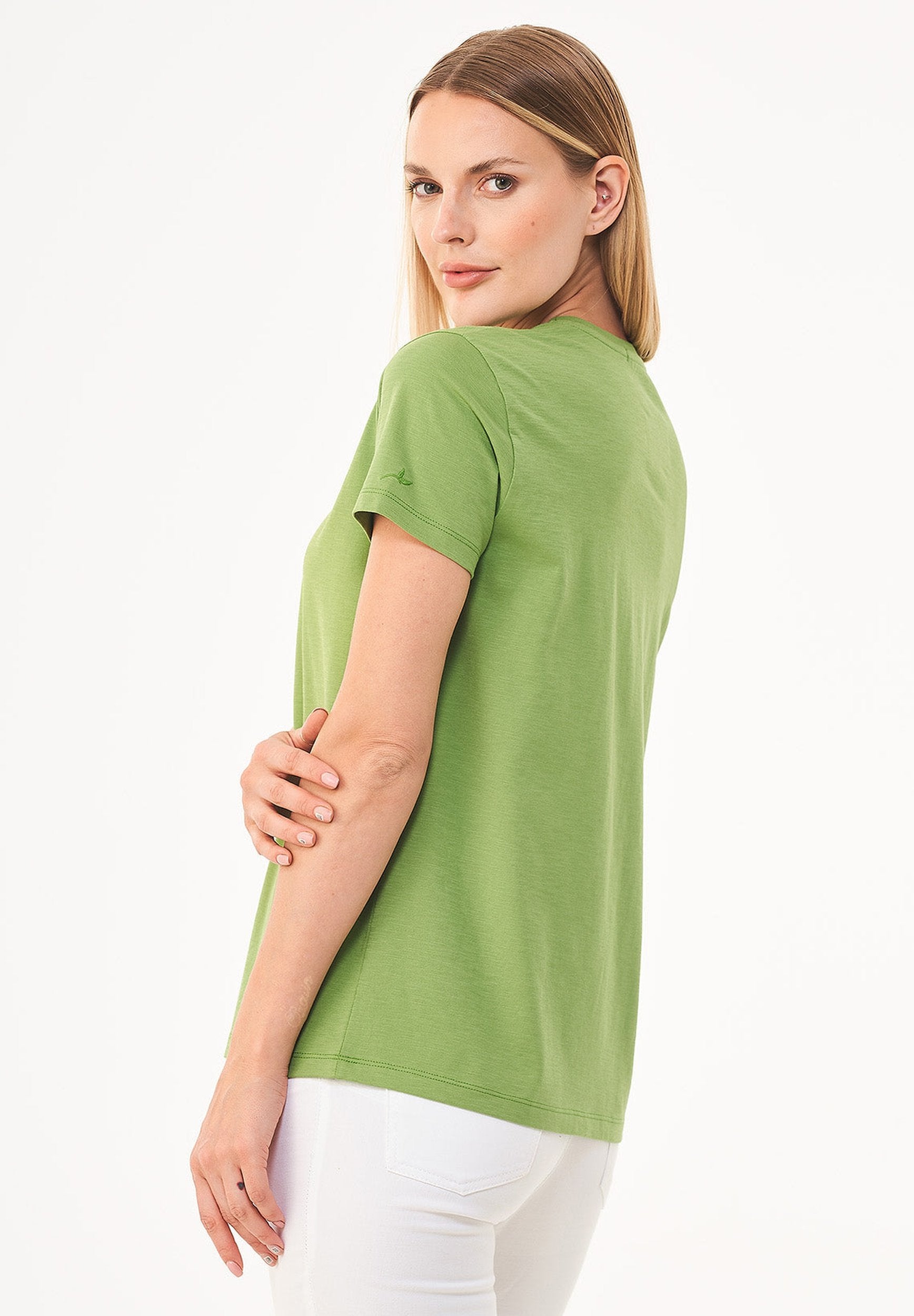T-Shirt aus Bio-Baumwolle mit Baum-Print