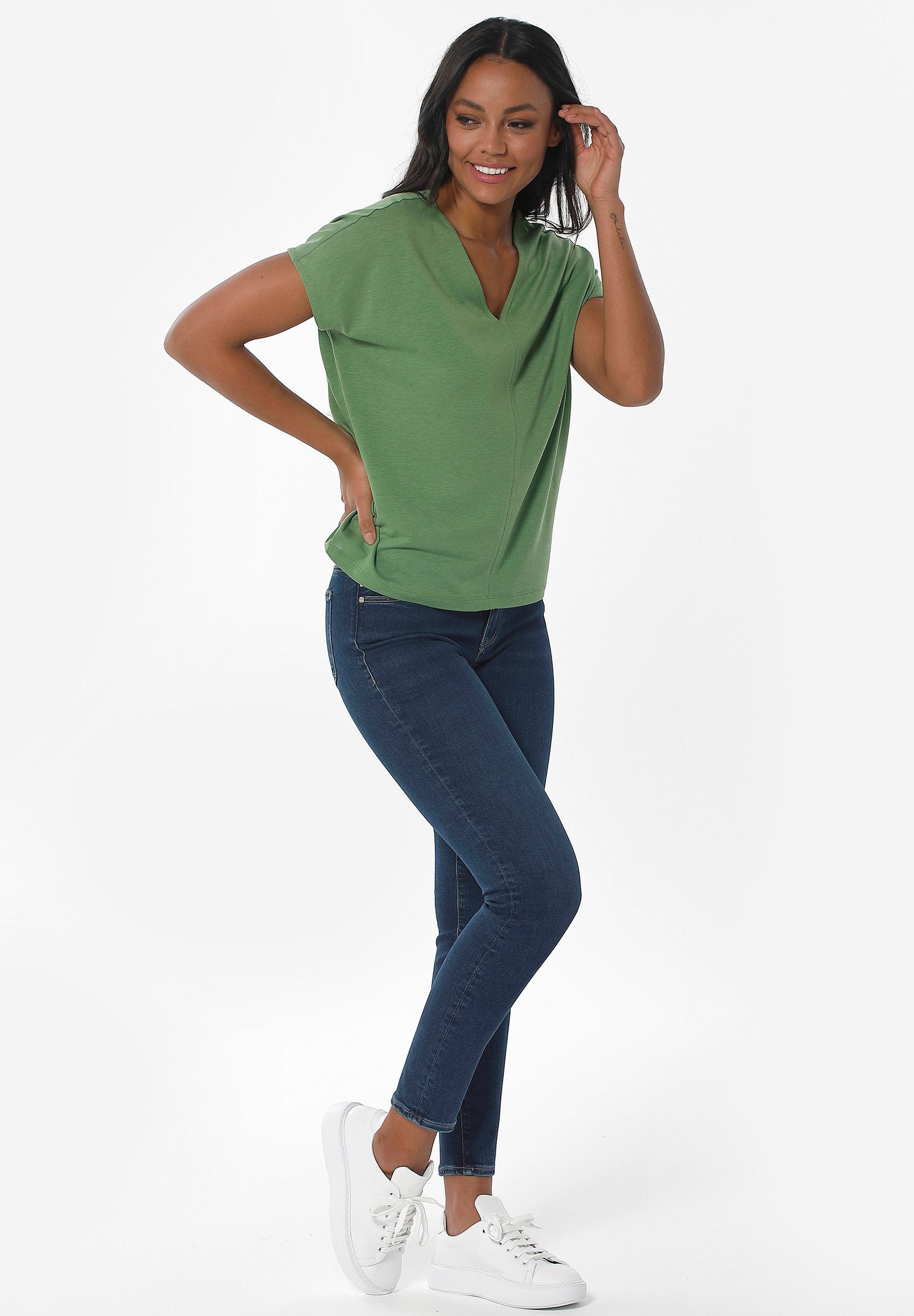 T-shirt aus TENCEL™ Lyocell und Bio-Baumwolle