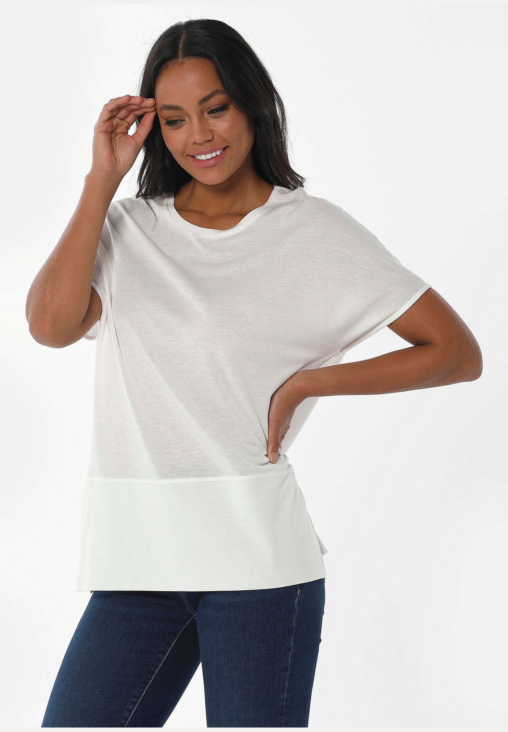 T-shirt aus TENCEL™ Lyocell und Bio-Baumwolle