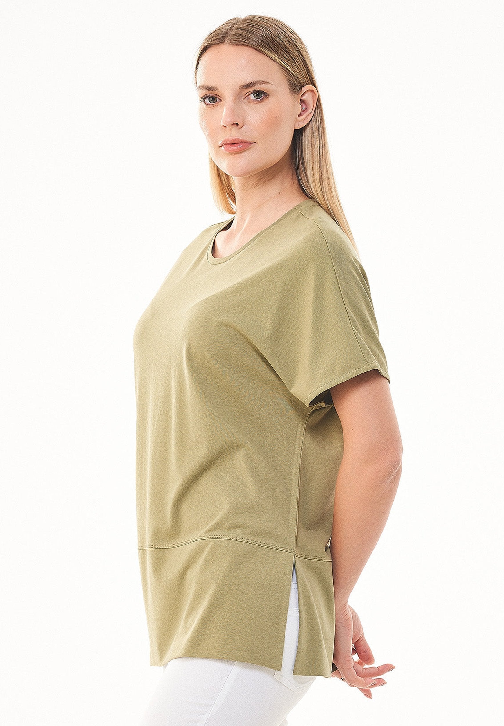 T-shirt aus TENCEL™ Lyocell und Bio-Baumwolle