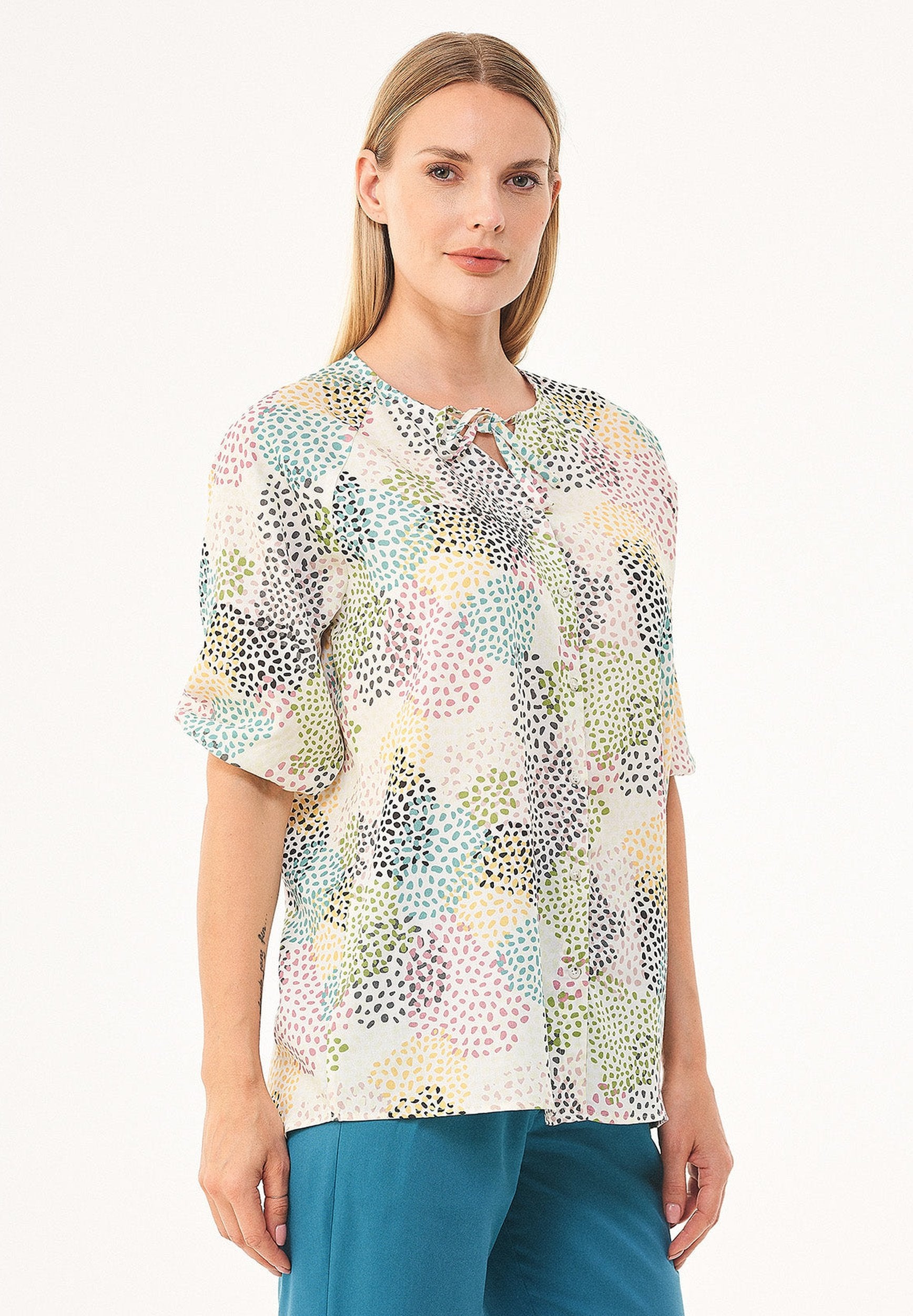 Bluse aus TENCEL™ Lyocell mit Allover-Print