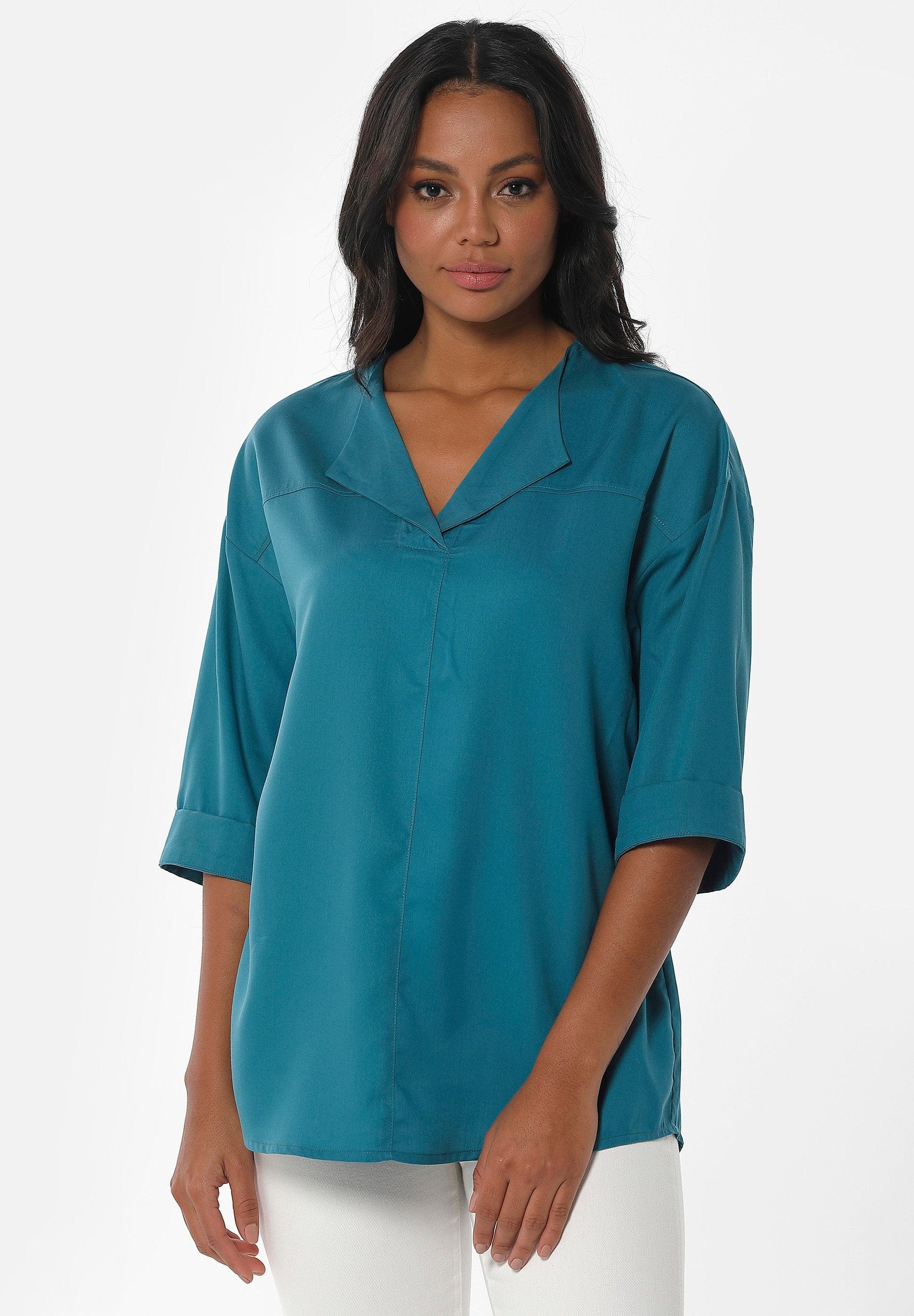 3/4-Arm Bluse aus TENCEL™ Lyocell