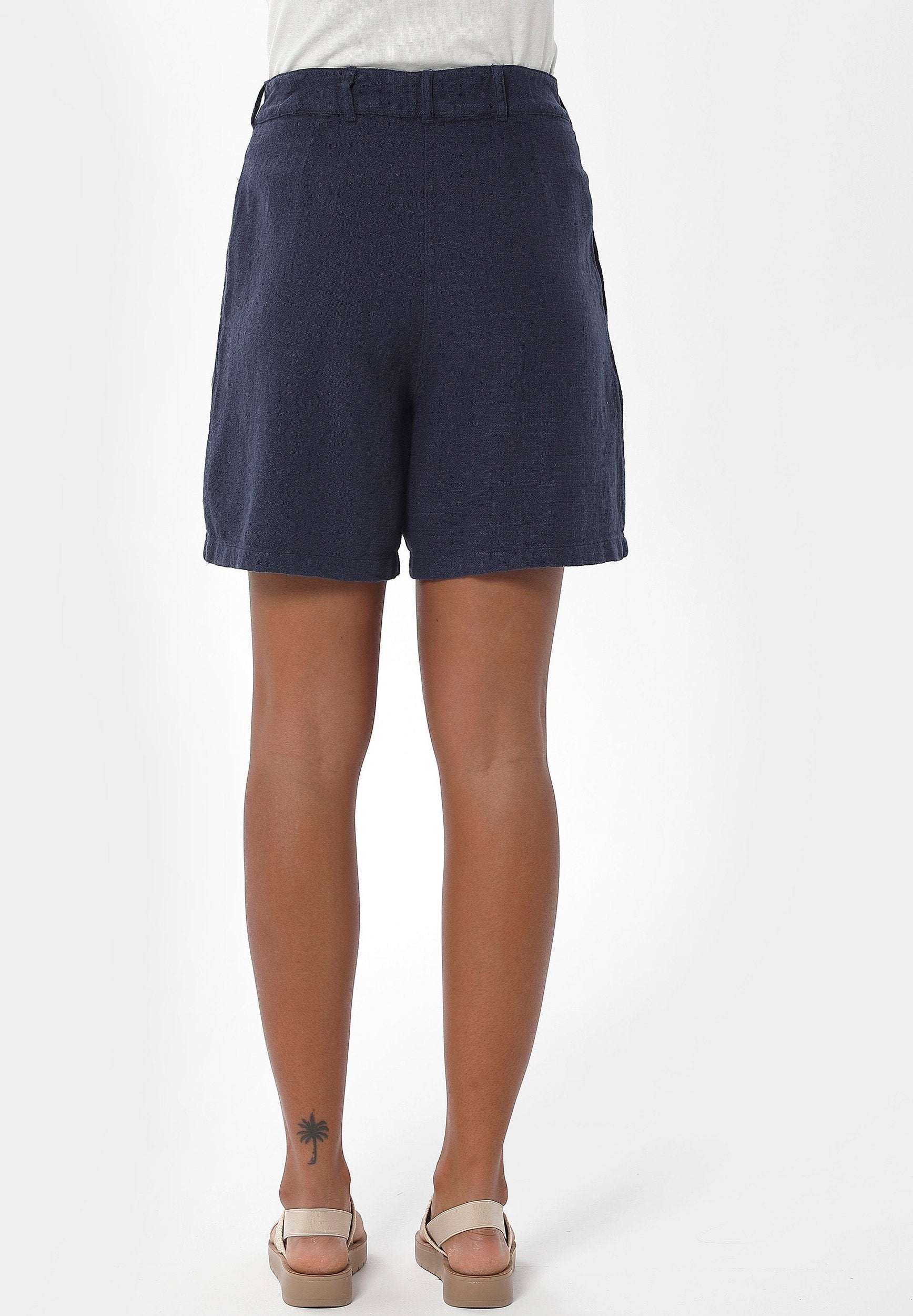 Shorts aus Leinen-Bio Baumwolle Mix mit LENZING™ ECOVERO™