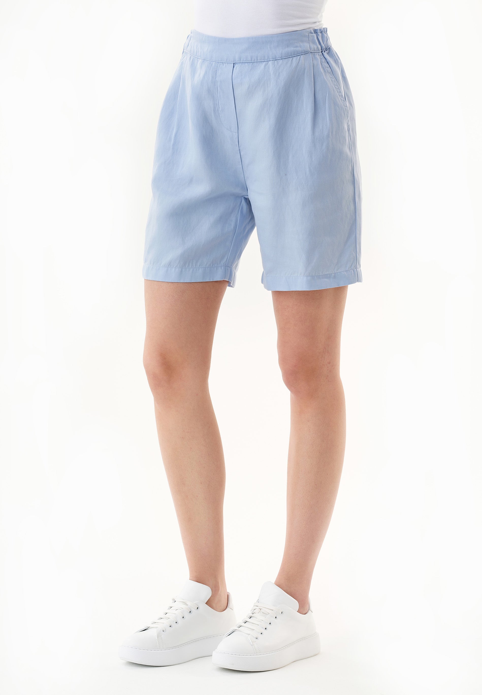 Shorts aus TENCEL™ Lyocell und Leinen