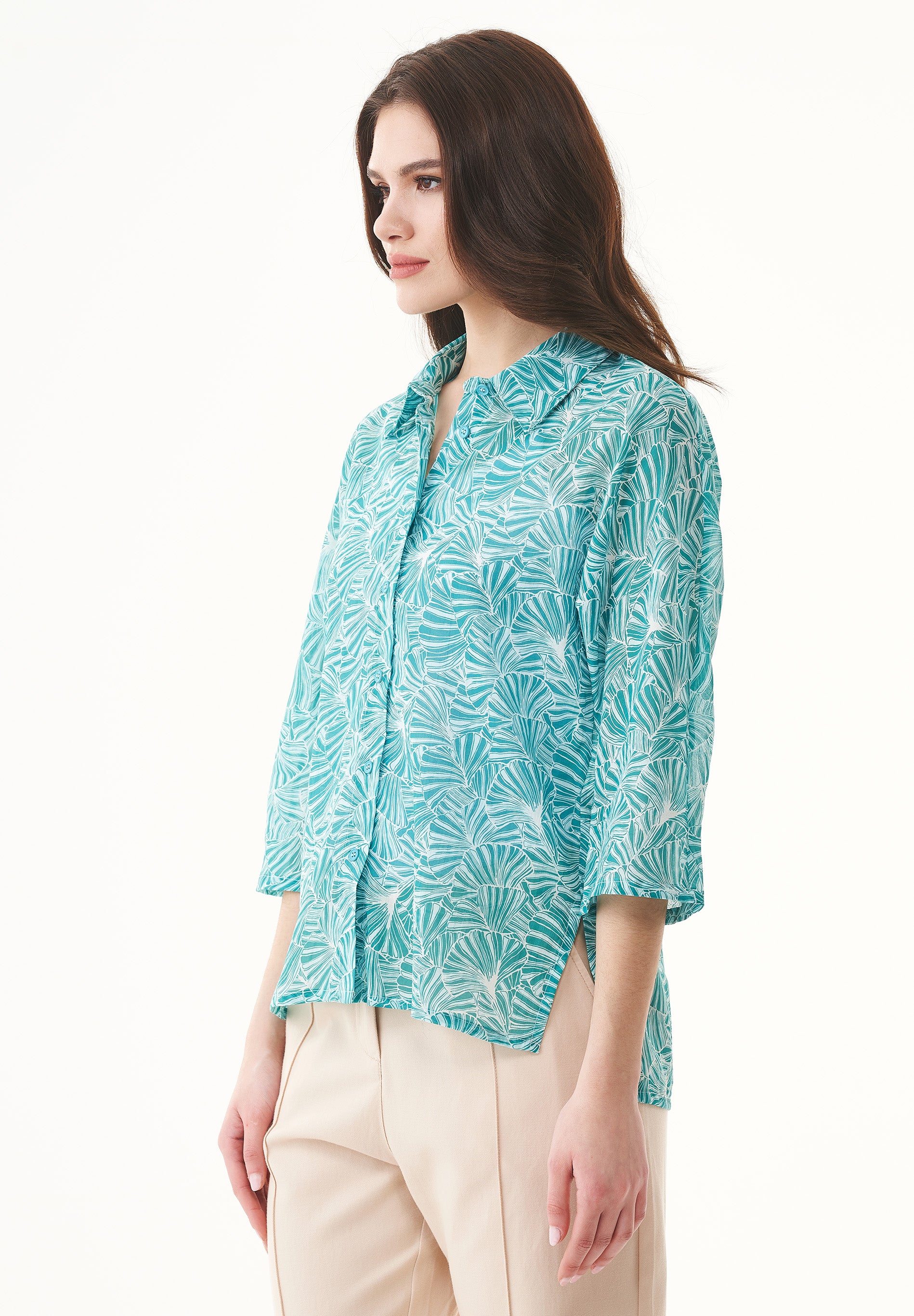 Hemdbluse aus Bio-Baumwoll-Voile