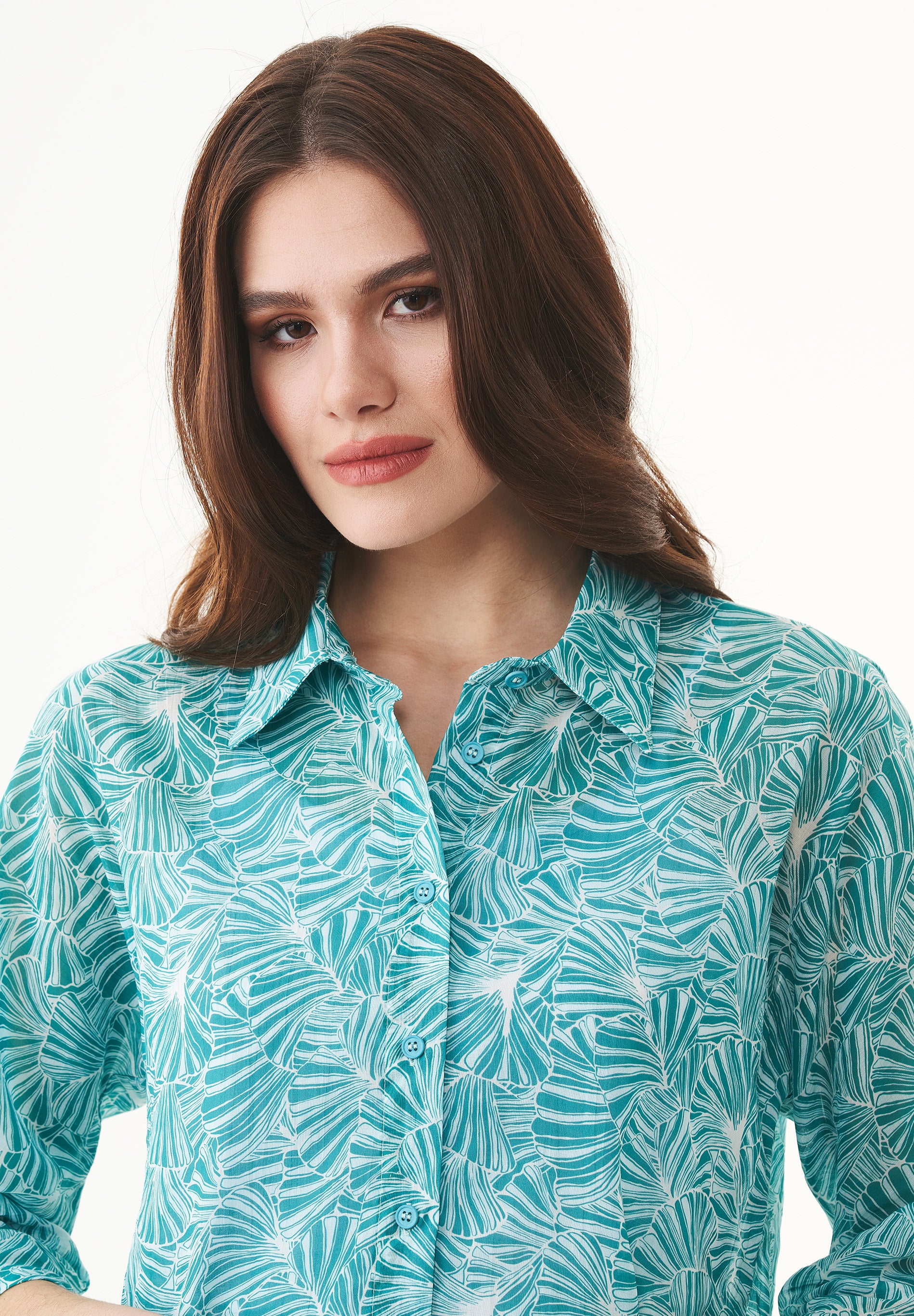 Hemdbluse aus Bio-Baumwoll-Voile